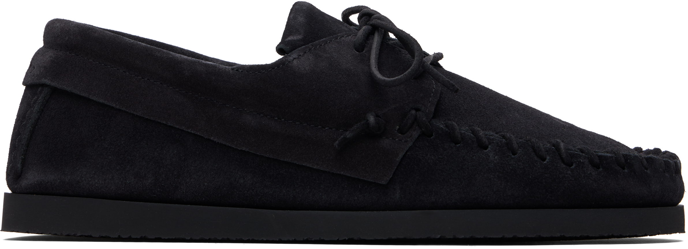Isabel Marant: Black Suede Fenlis Loafers | SSENSE