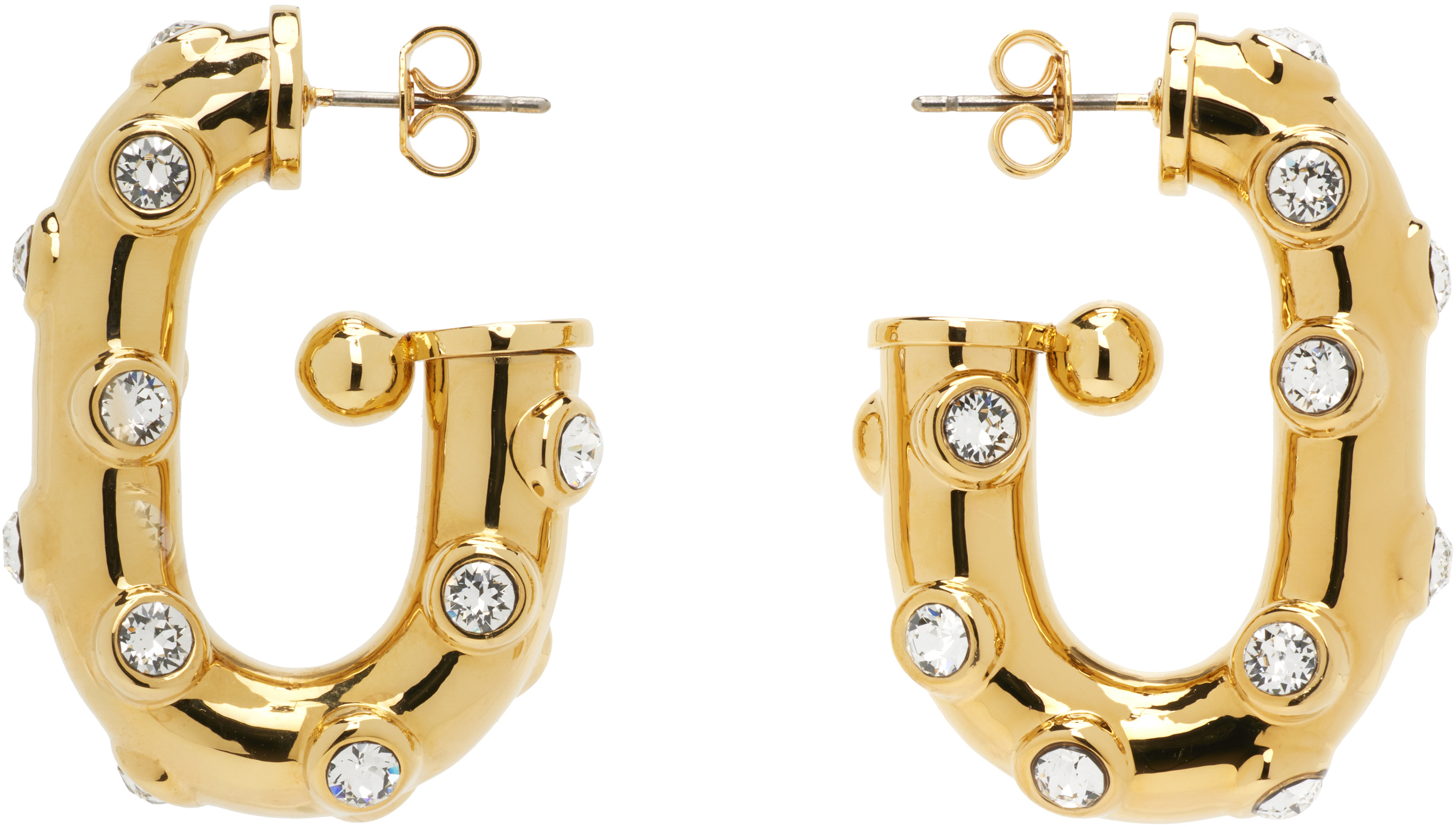 XL Link Strass Earrings by Rabanne on Sale