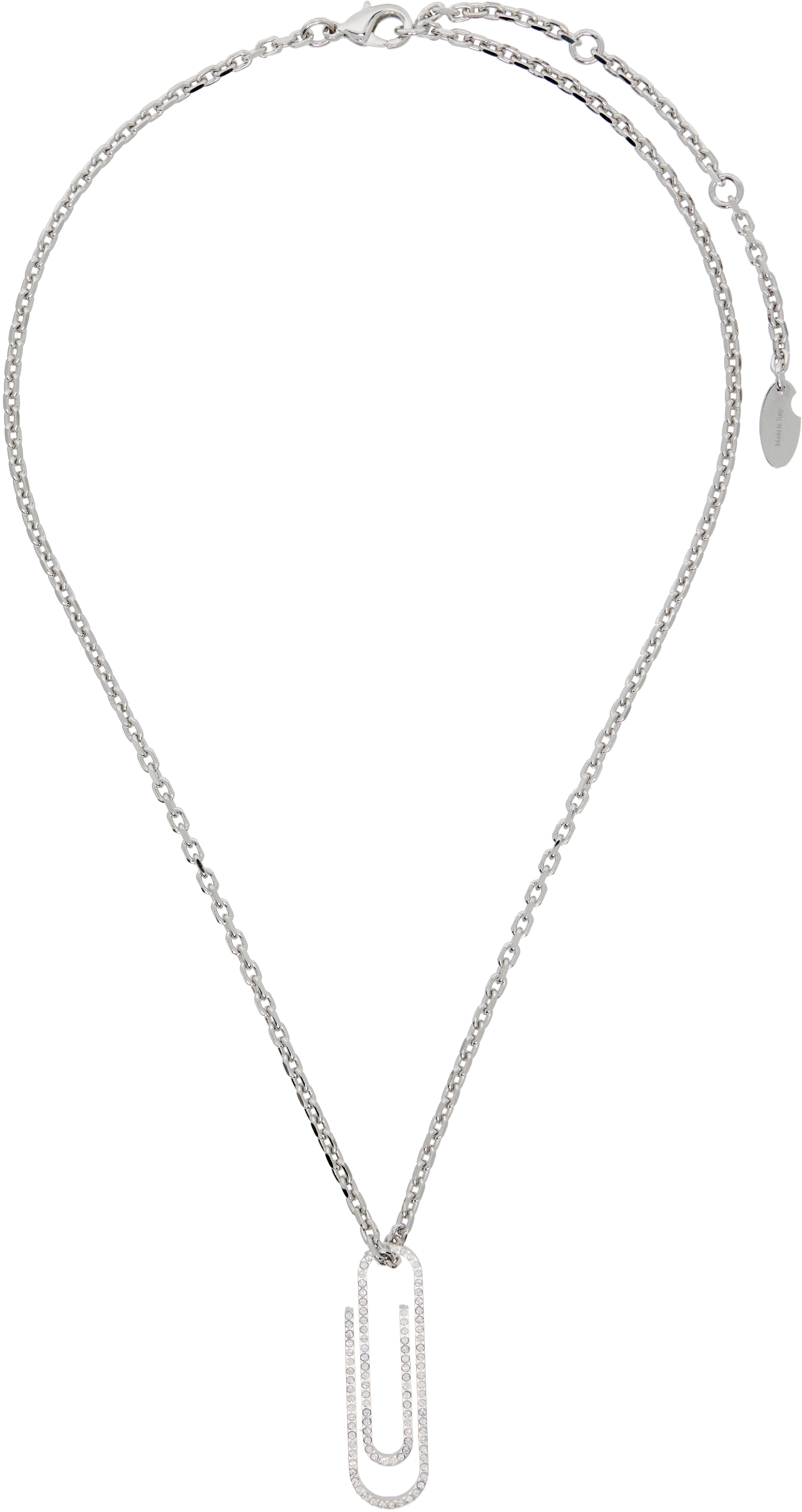 Off-WhiteのPaperclip Strass ネックレスがセール中