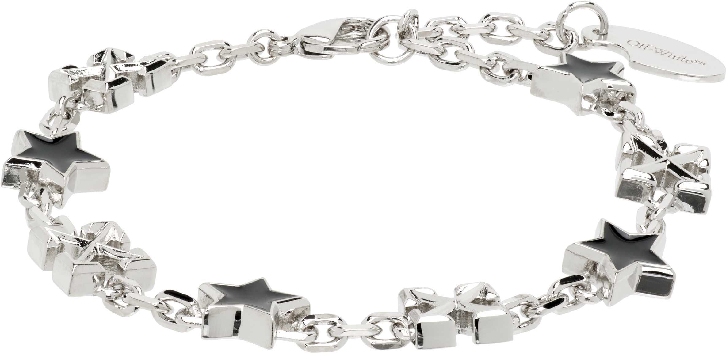 ARROW BRACELET ブレスレット シルバー Off-White: Star Arrow Bracelet | SSENSE