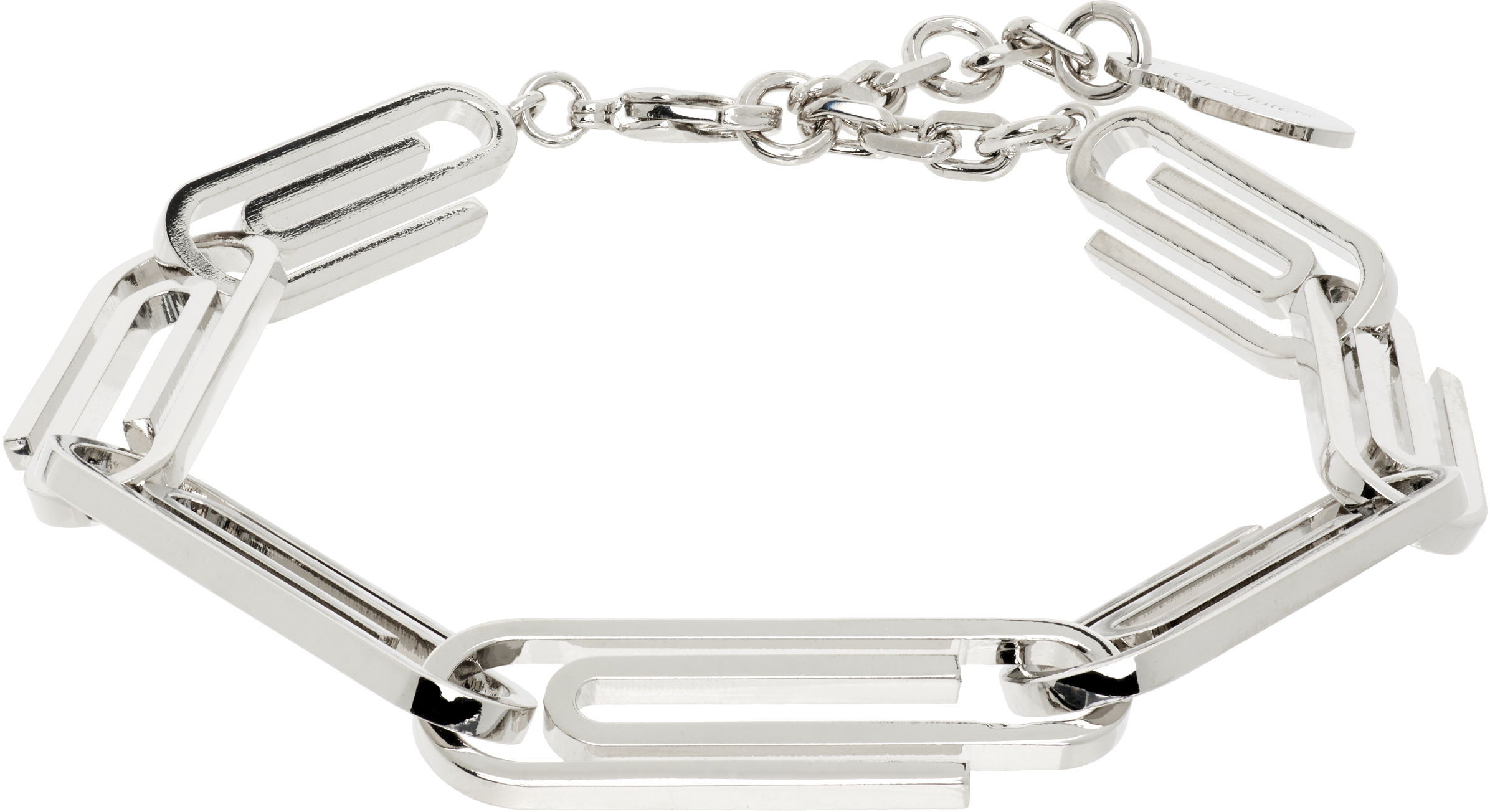 Off-White: Paperclip Chain Bracelet | SSENSE 대한민국