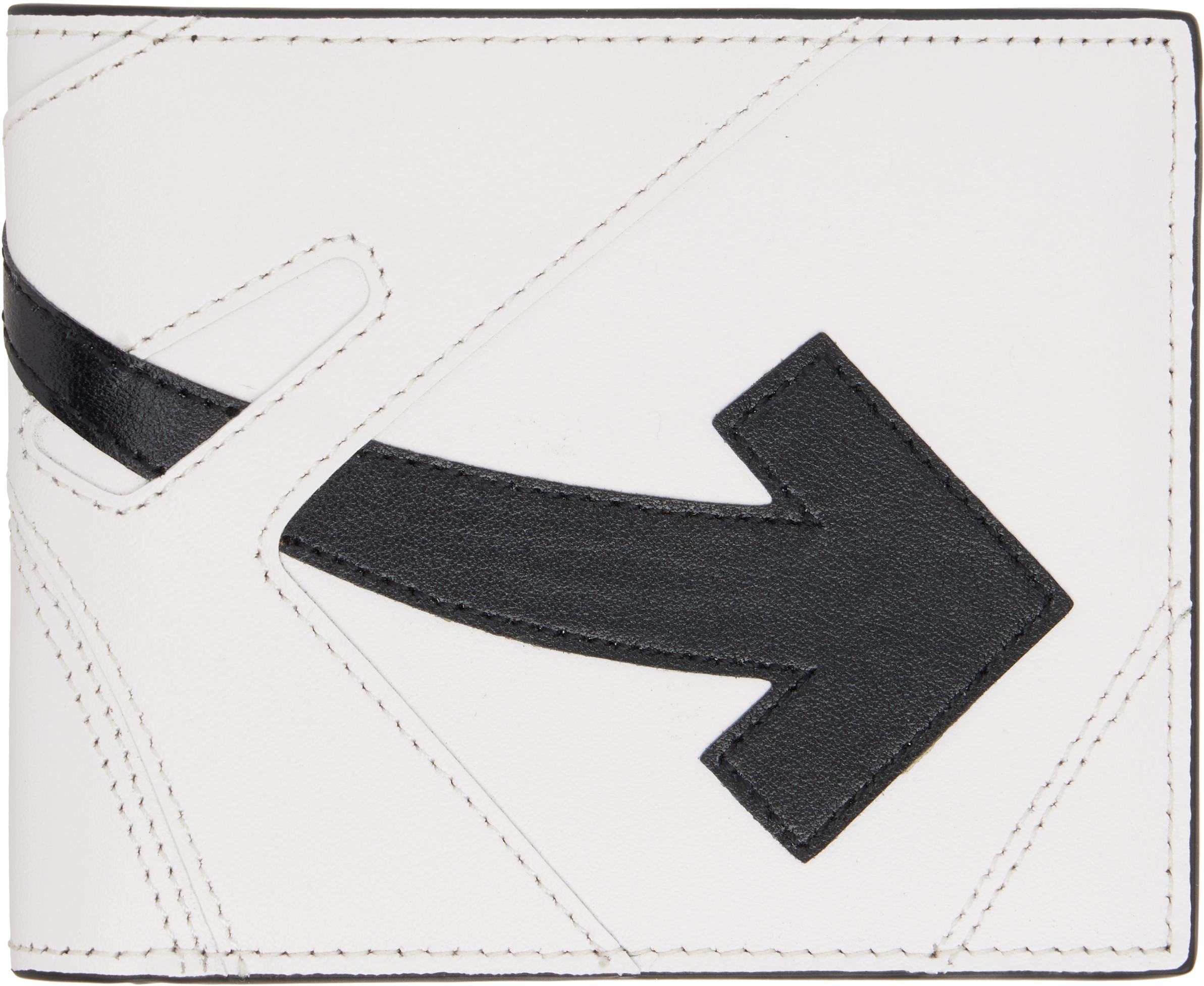 Off-White 財布 Off-White: White & Black 'OOO Sneaker' Bifold Wallet | SSENSE