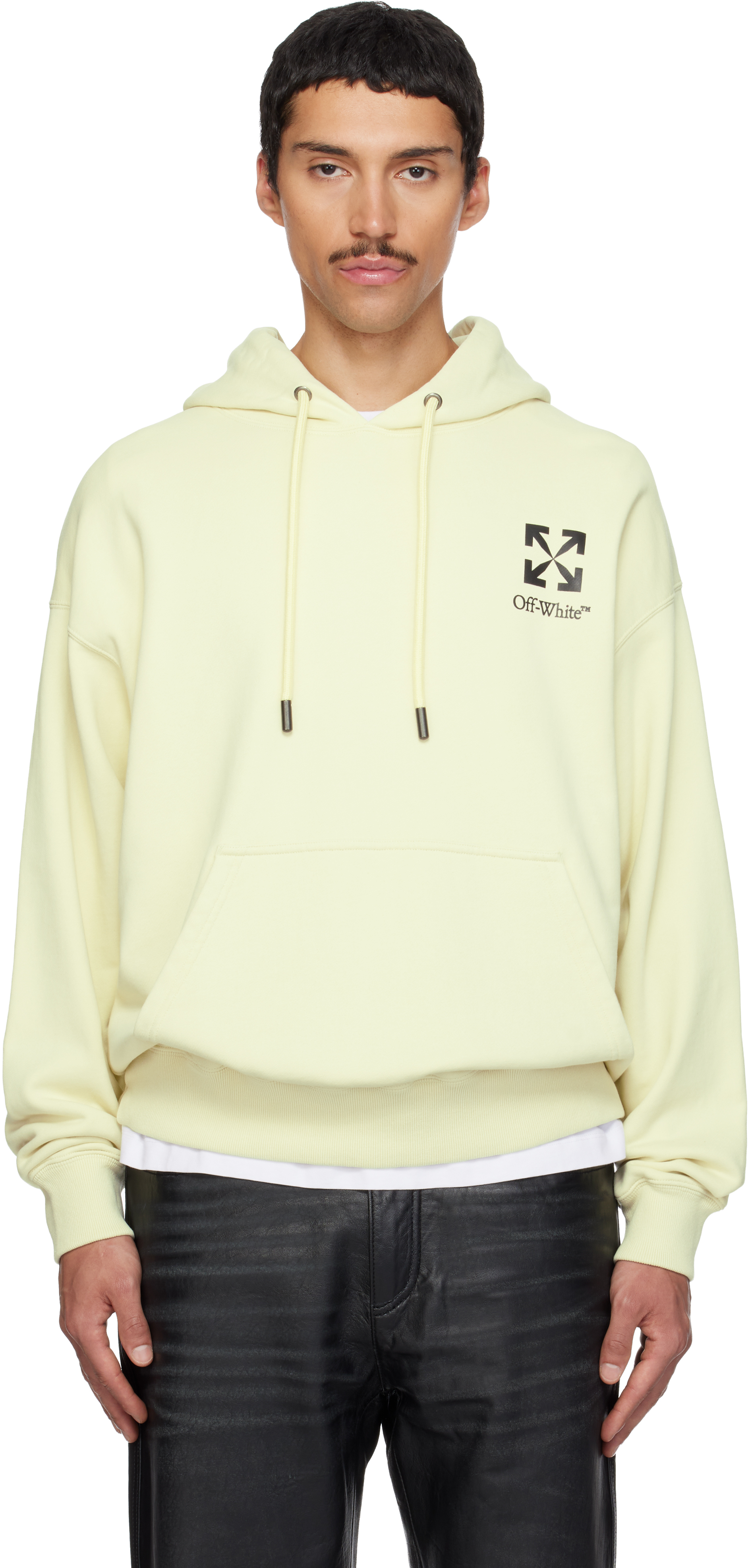 Off-White: イエロー Small Arrow Skate フーディ | SSENSE 日本
