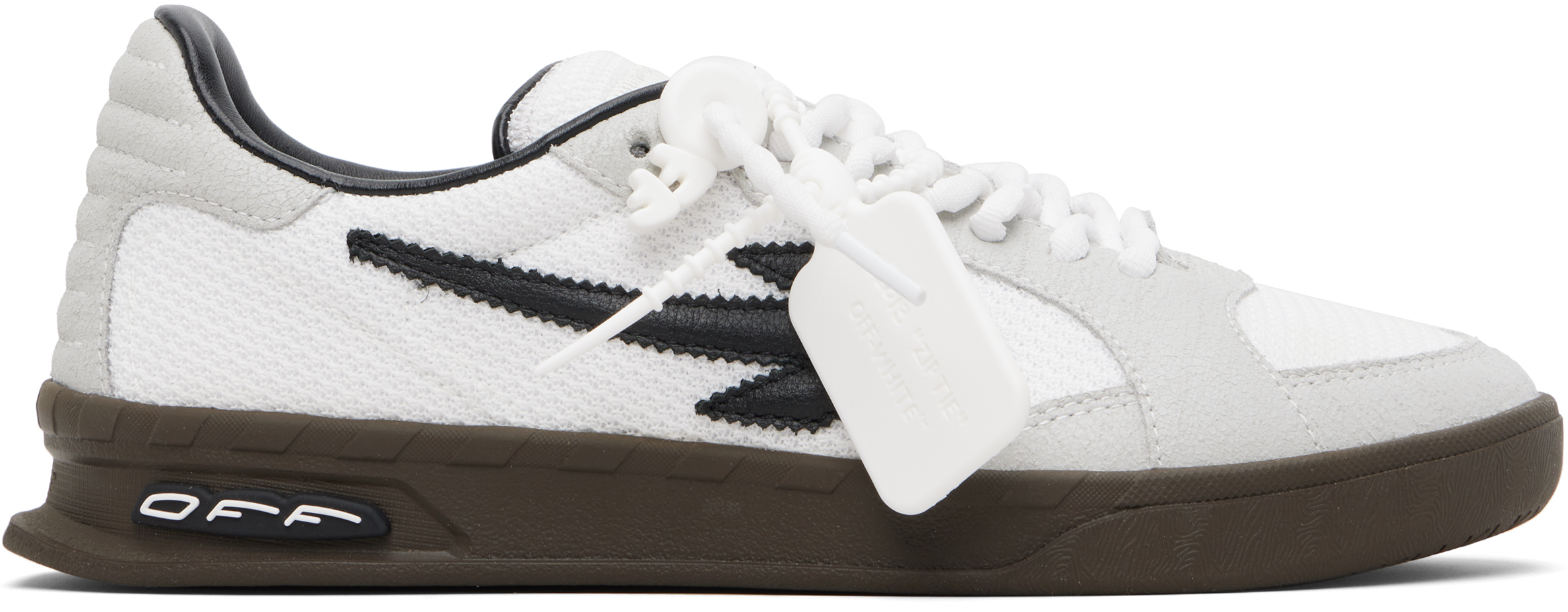 Off-White White & Gray End Of Play Sneakers