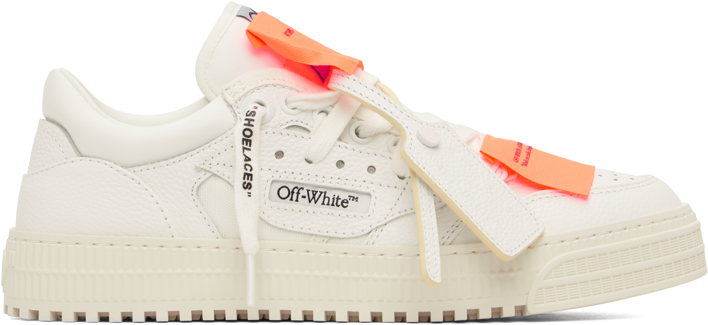 Off-White: White Low Top 3.0 Off Court Sneakers | SSENSE