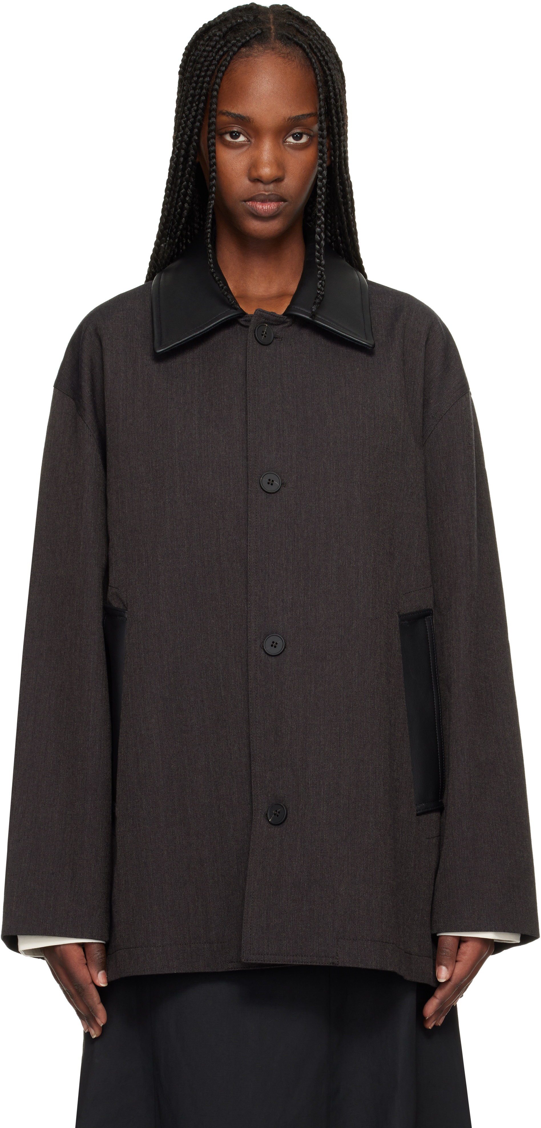 Studio Nicholson: Brown Meter Jacket | SSENSE