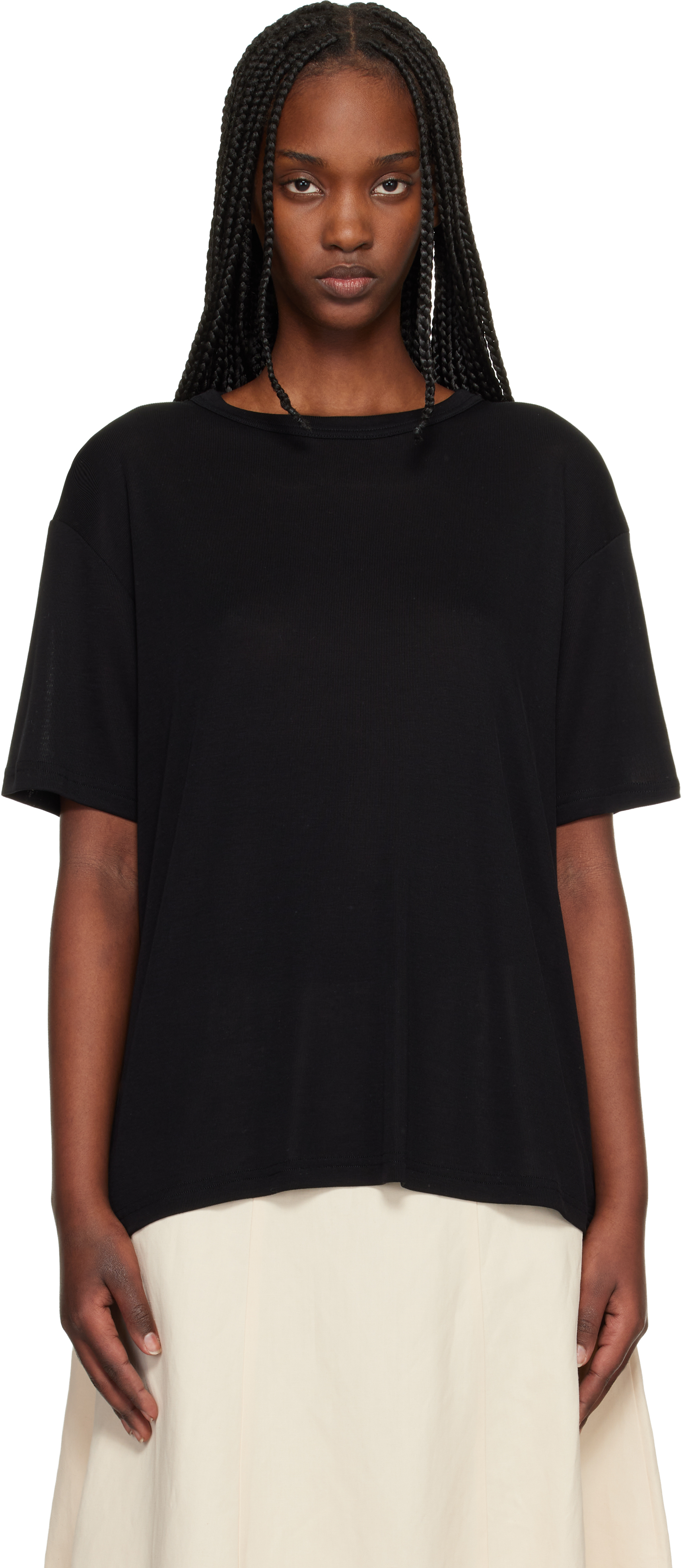 Studio Nicholsonのブラック Rond Tシャツがセール中