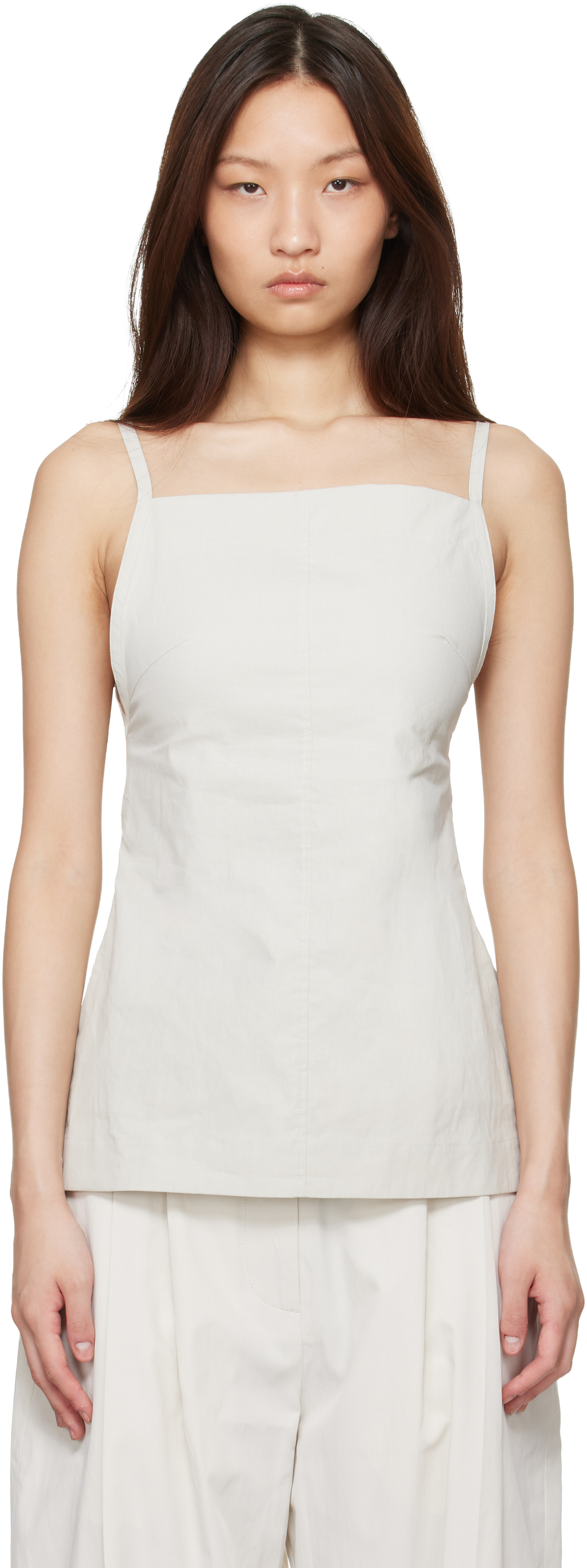 Studio Nicholson Beige Raddle Top