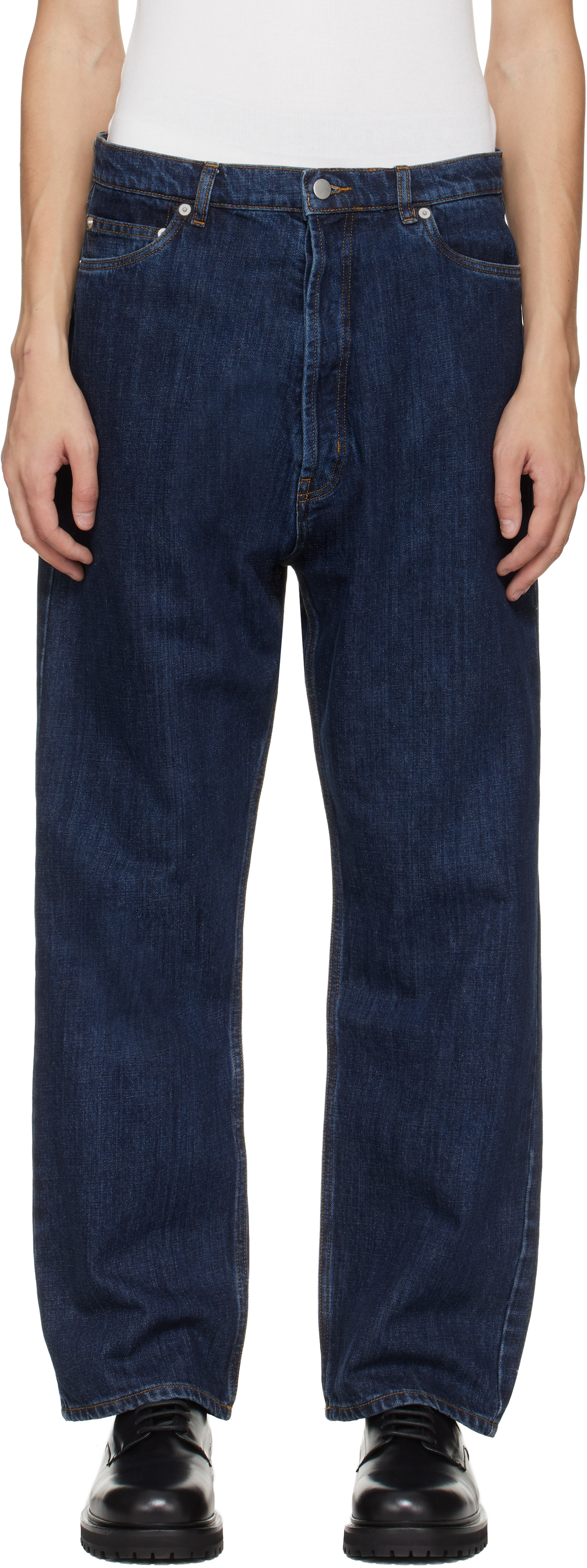Indigo Marylebone Jeans by Studio Nicholson on Sale