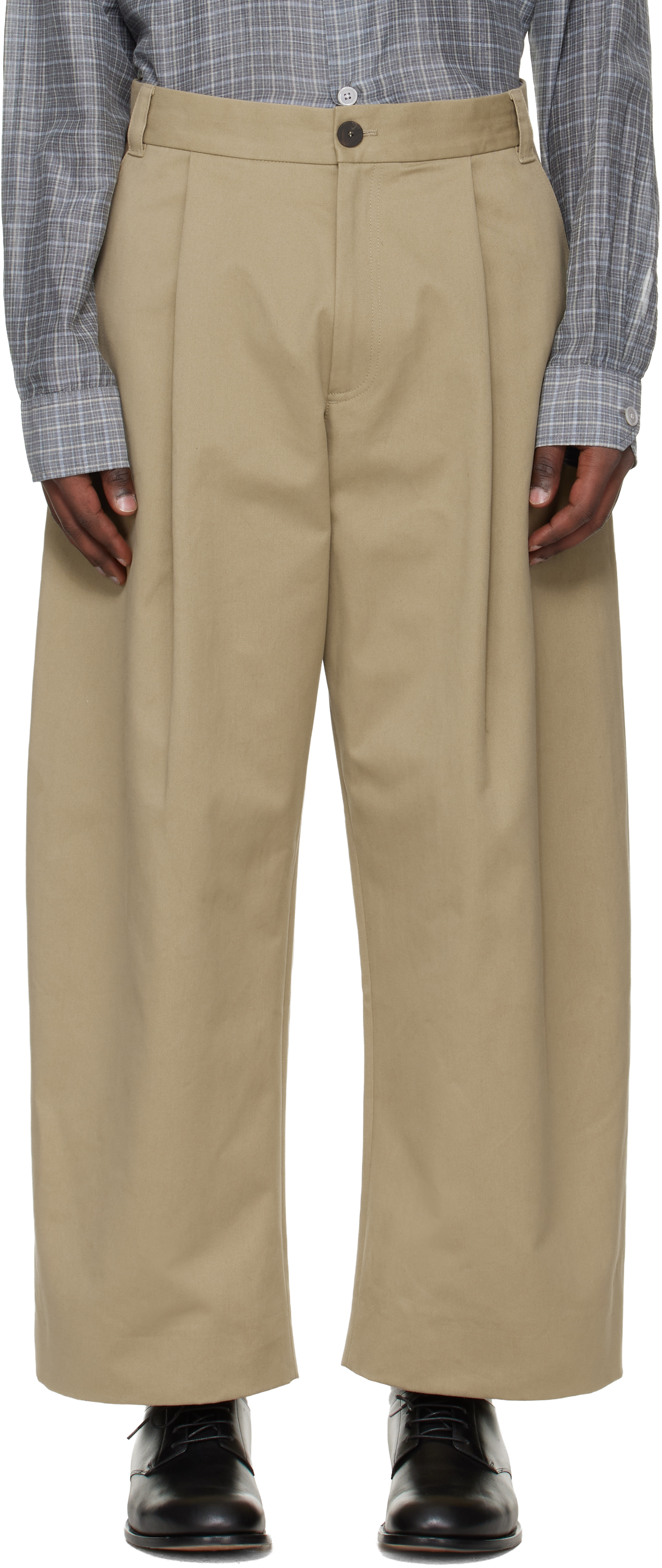 Studio Nicholson: タン Sorte トラウザーズ | SSENSE 日本