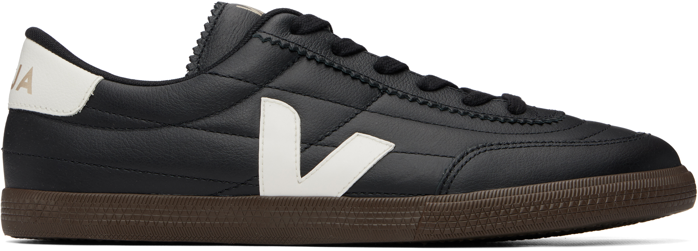 VEJA: Black Panenka Leather Sneakers | SSENSE