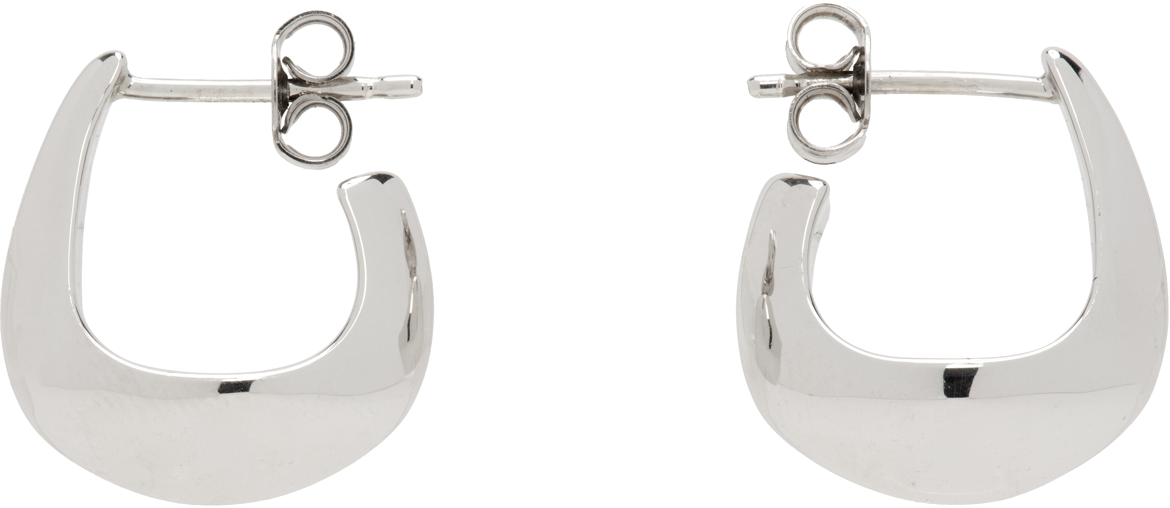 LEMAIRE: Curved Mini Drop Earrings | SSENSE