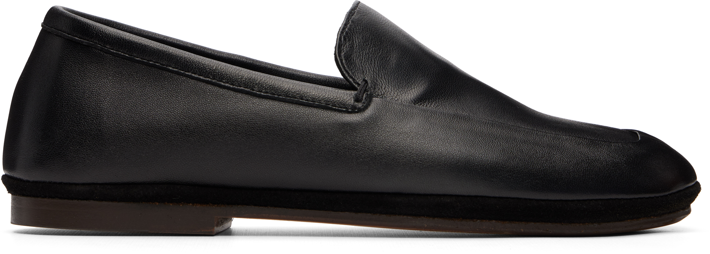 LEMAIRE Black Outdoor Slipper Loafers