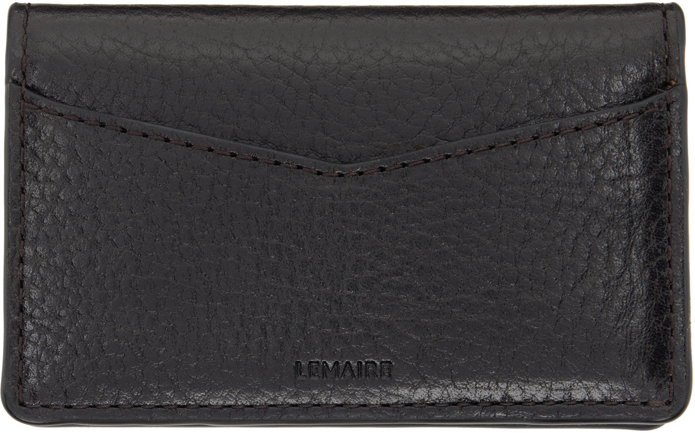 LEMAIRE Brown Gear Pocket Organizer Card Holder