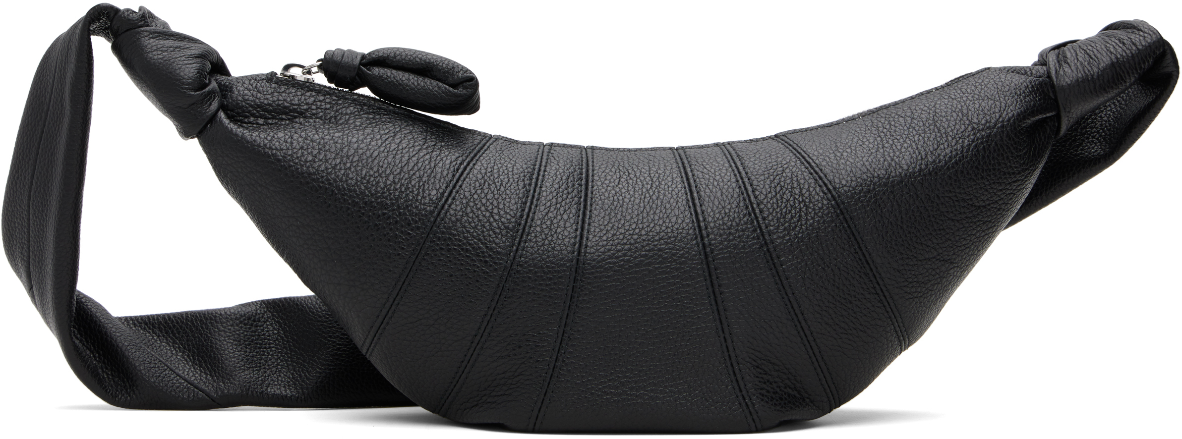バッグ LEMAIRE SMALL CROISSANT BAG BLACK LEMAIRE: Black Small Croissant Bag | SSENSE Canada