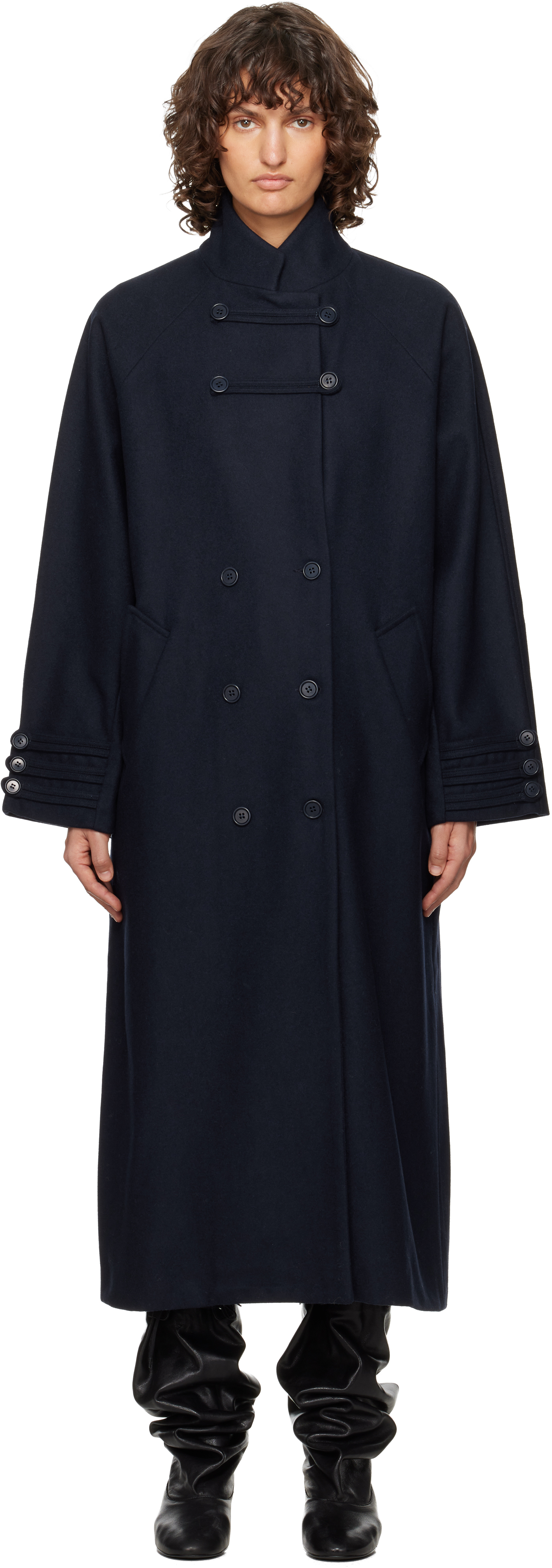 Paloma Wool Navy Debo Coat