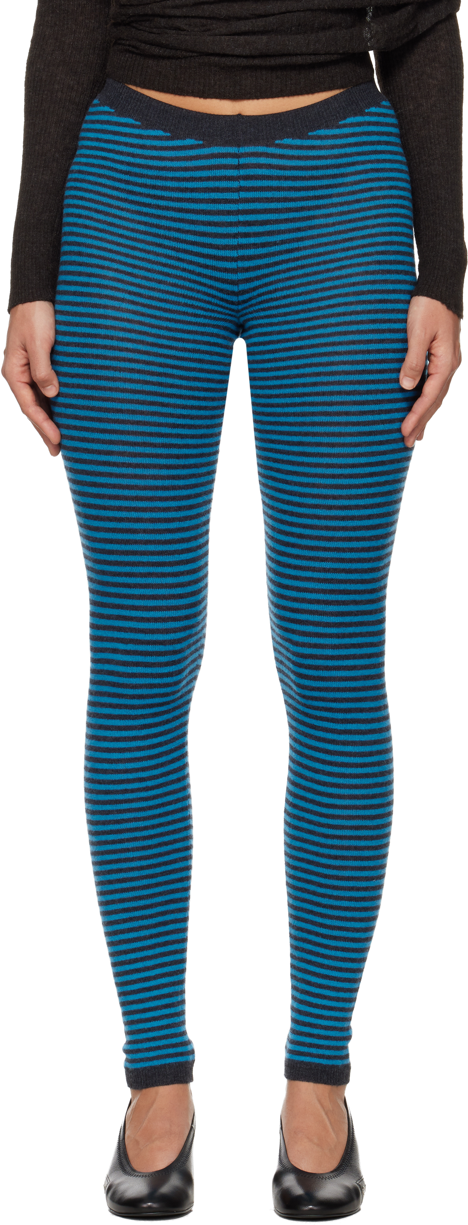 Paloma Wool: Blue Porta Leggings | SSENSE Canada