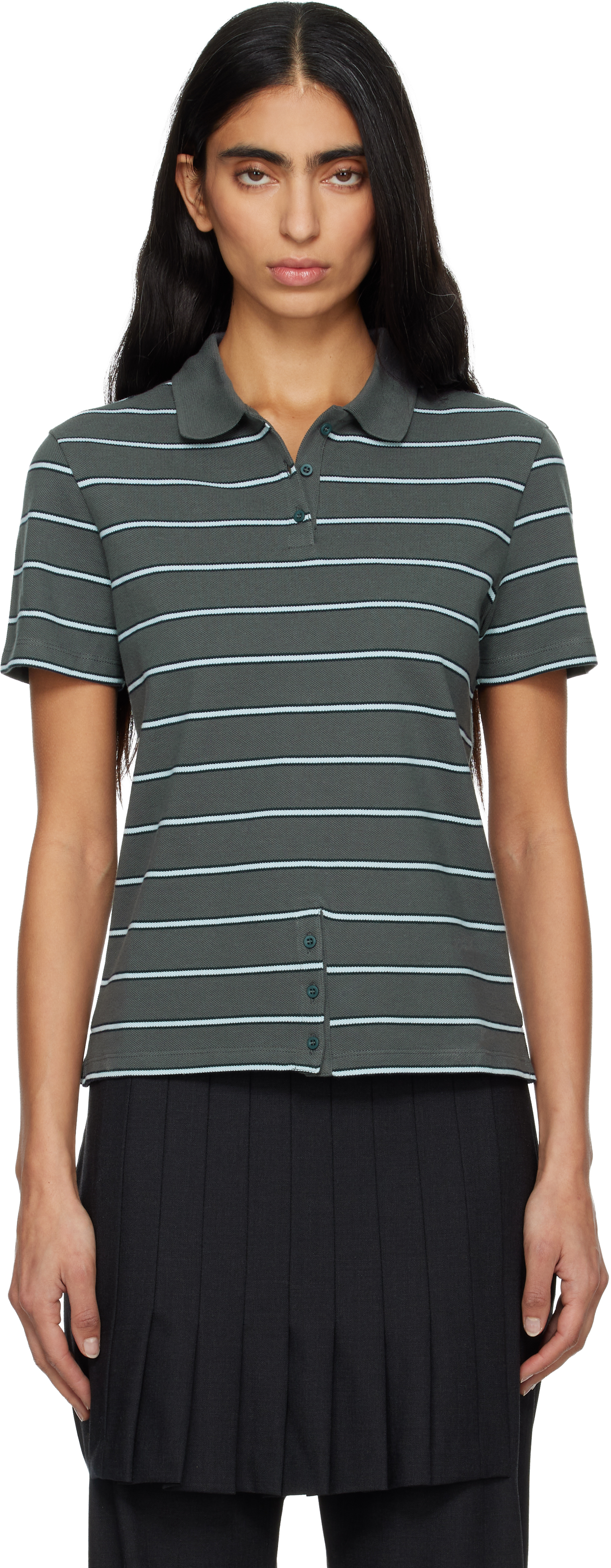 Paloma Wool: Gray Julieta Polo | SSENSE