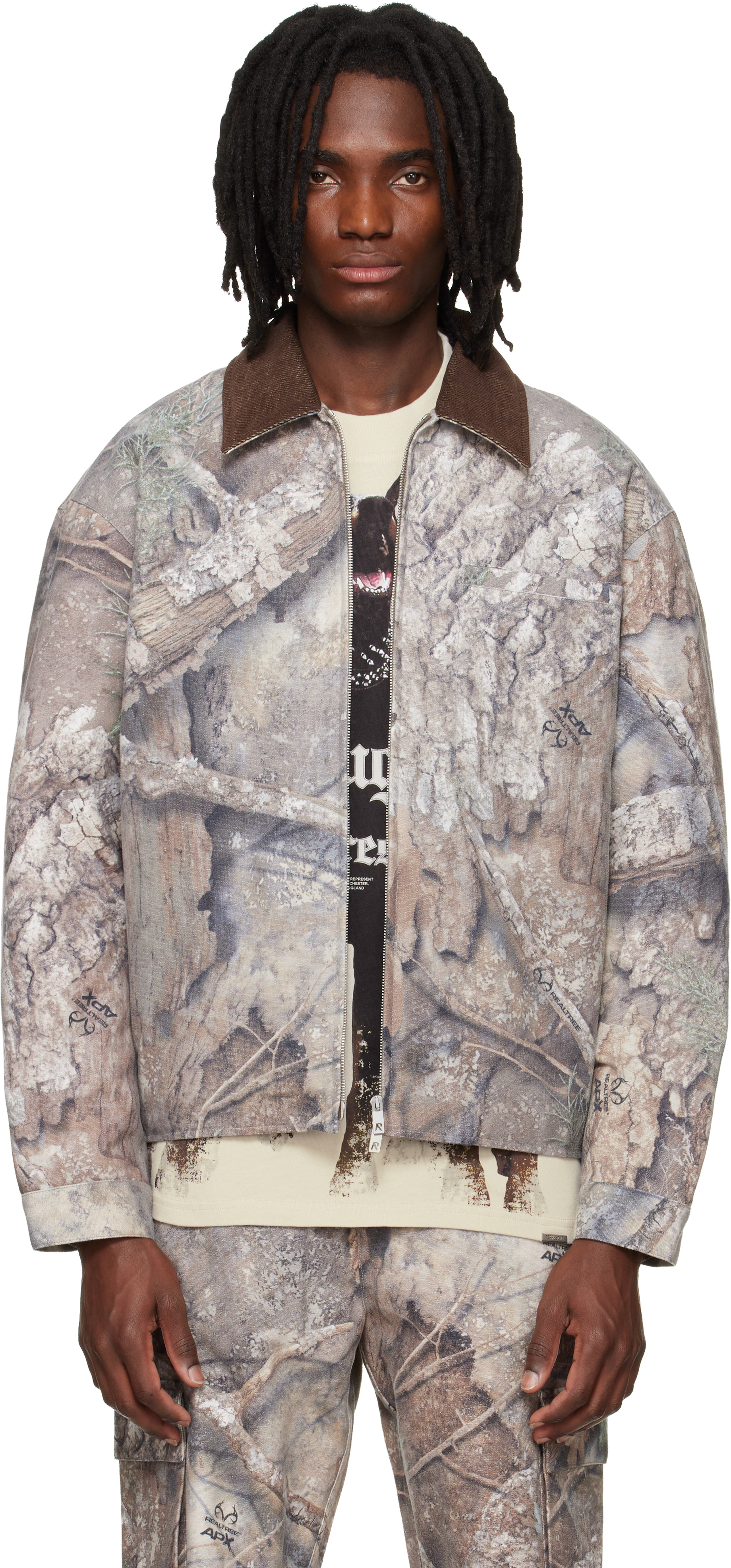 Represent: カーキ Realtree 迷彩 トラッカージャケット | SSENSE 日本