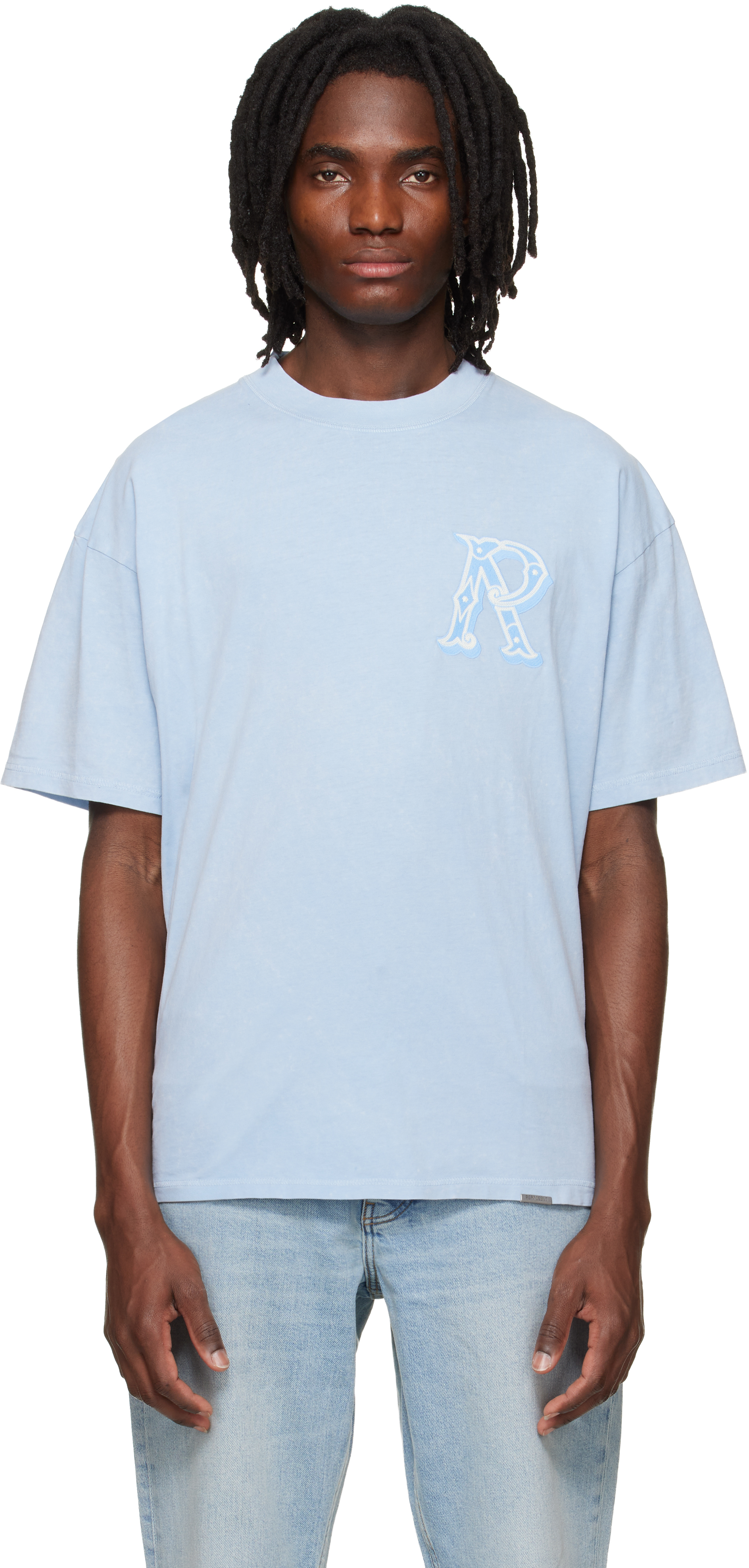 Blue Western Initial T-shirt