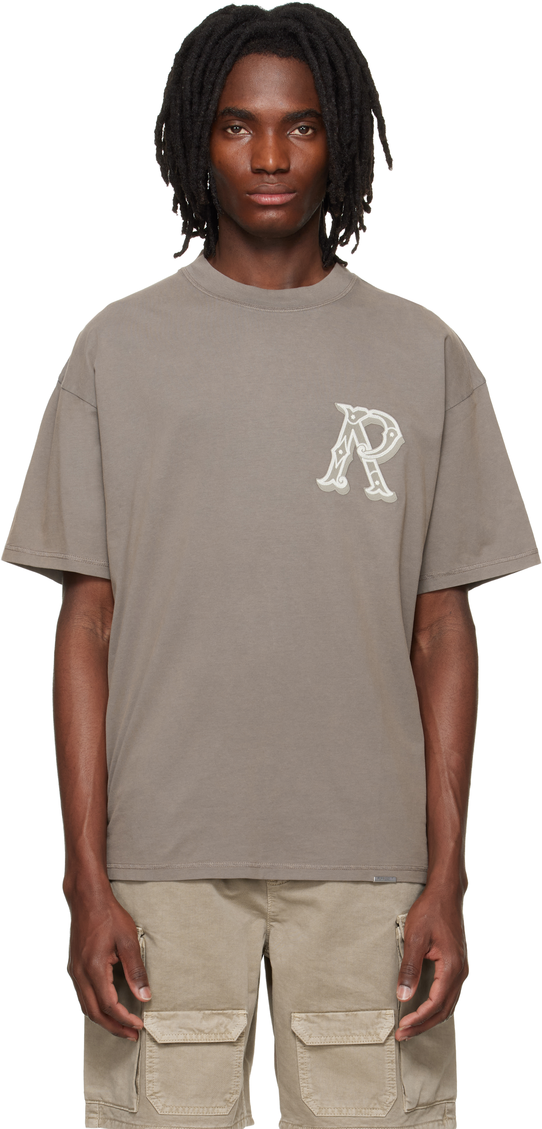 Brown Western Initial T-shirt