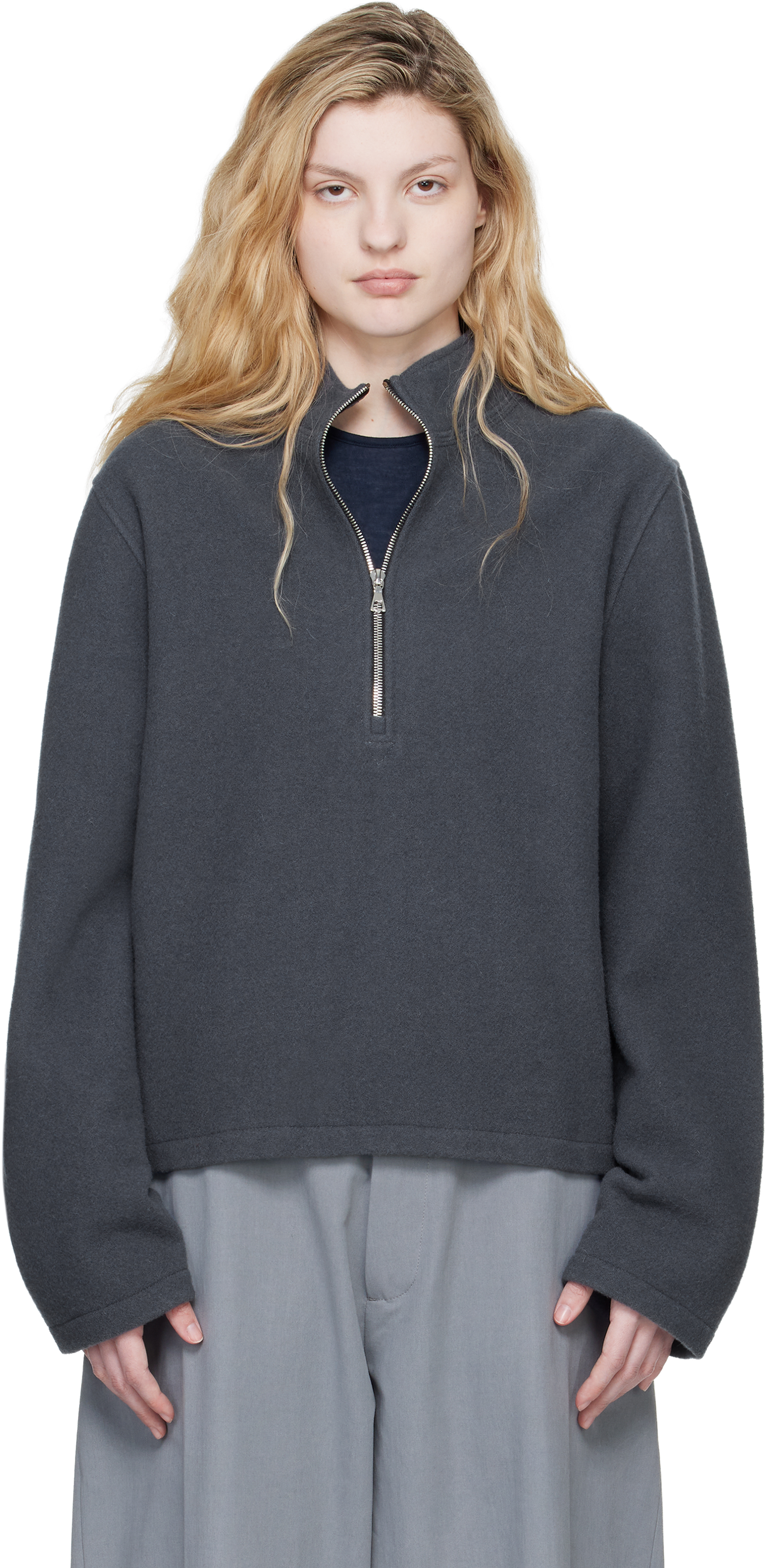 Rier Gray Fleece City Sweatshirt