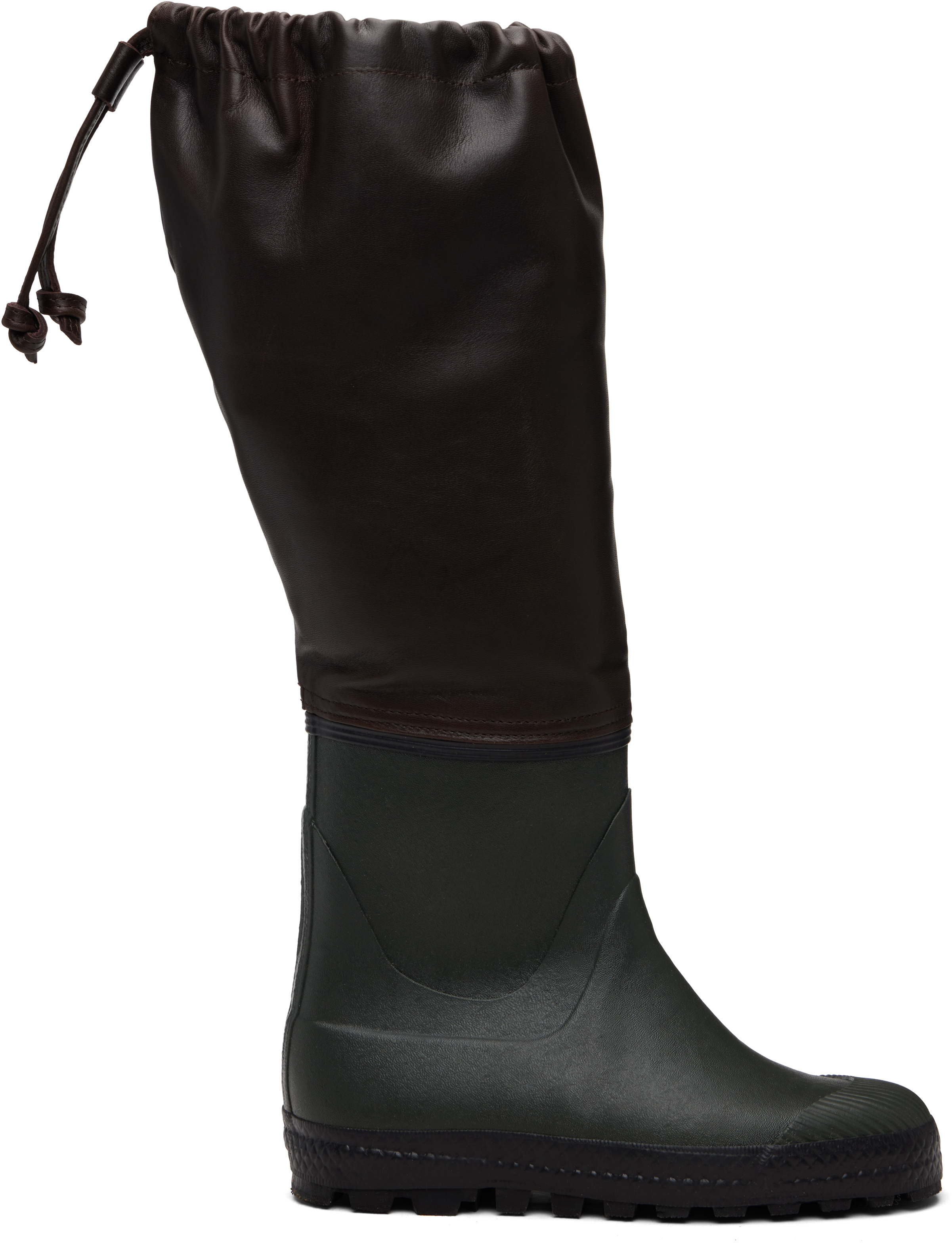Rier Ssense Exclusive Brown Farmer Rain Tall Boots In Brown