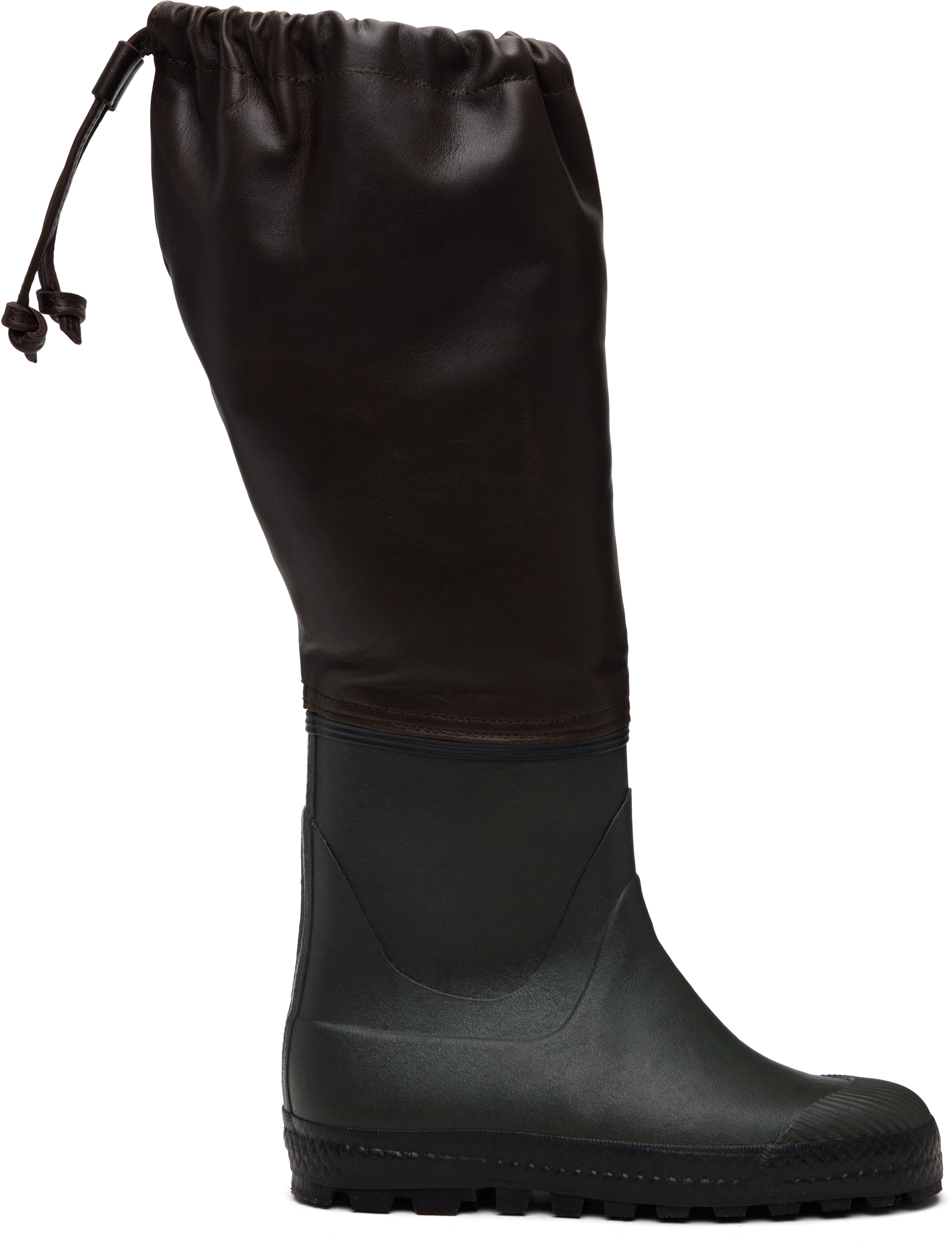 Rier Ssense Exclusive Brown Farmer Rain Boots In Brown