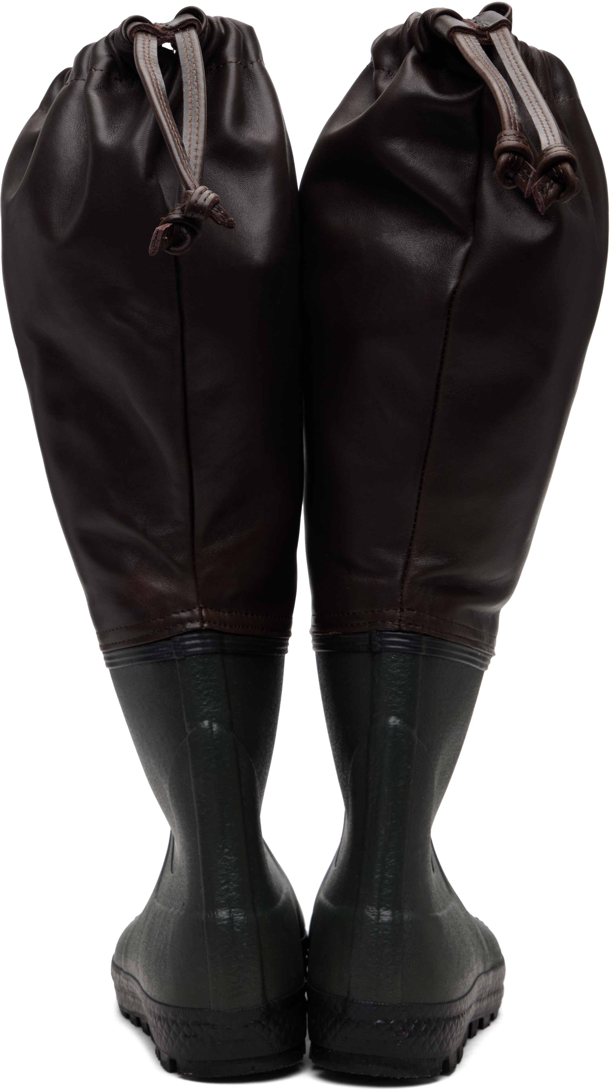 Rier Ssense Exclusive Brown Farmer Rain Boots In Brown