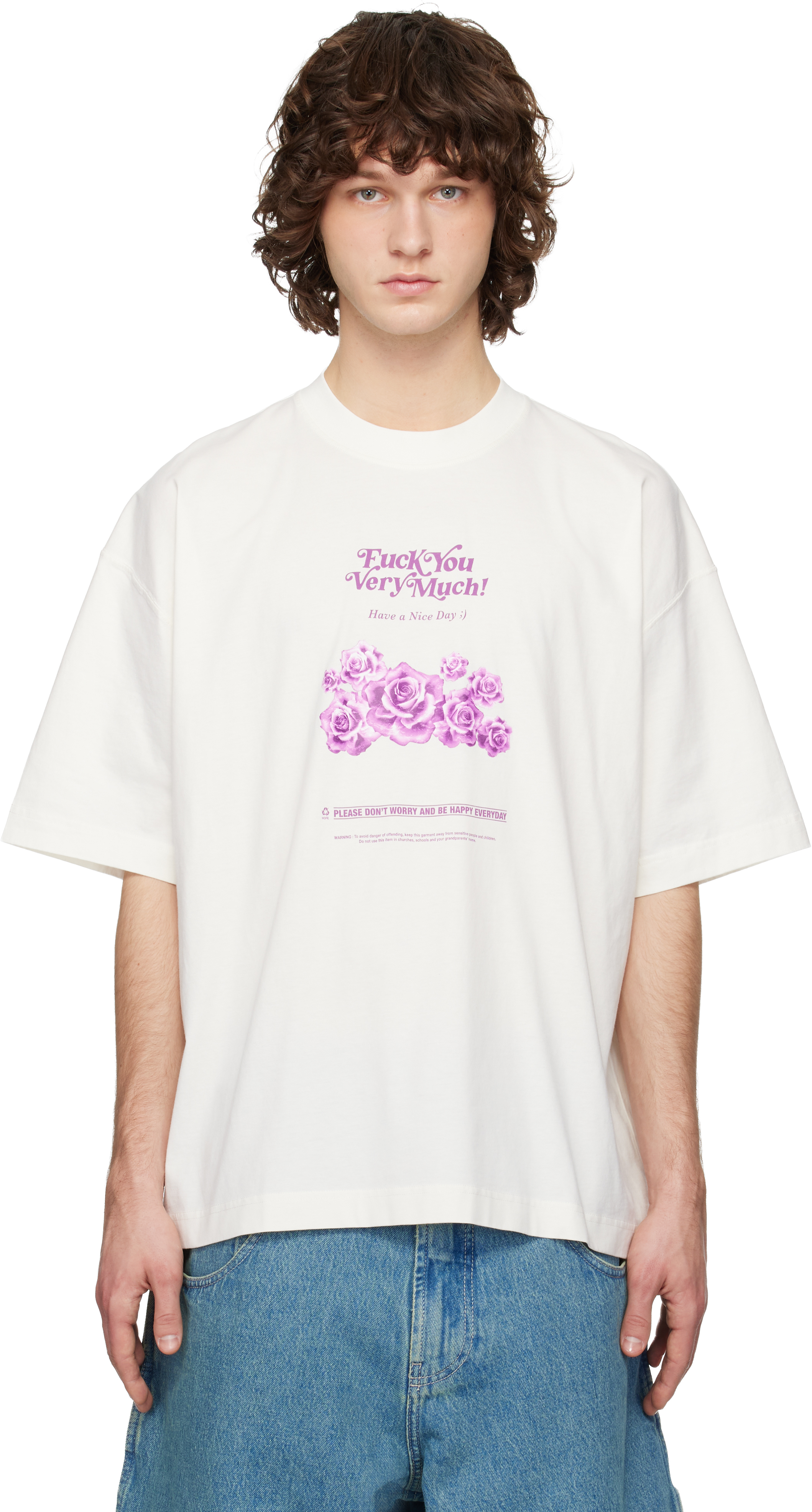 VETEMENTS Tシャツ ユニセックス M VETEMENTS: Off-White 'Fuck You Very Much' T-shirt | SSENSE