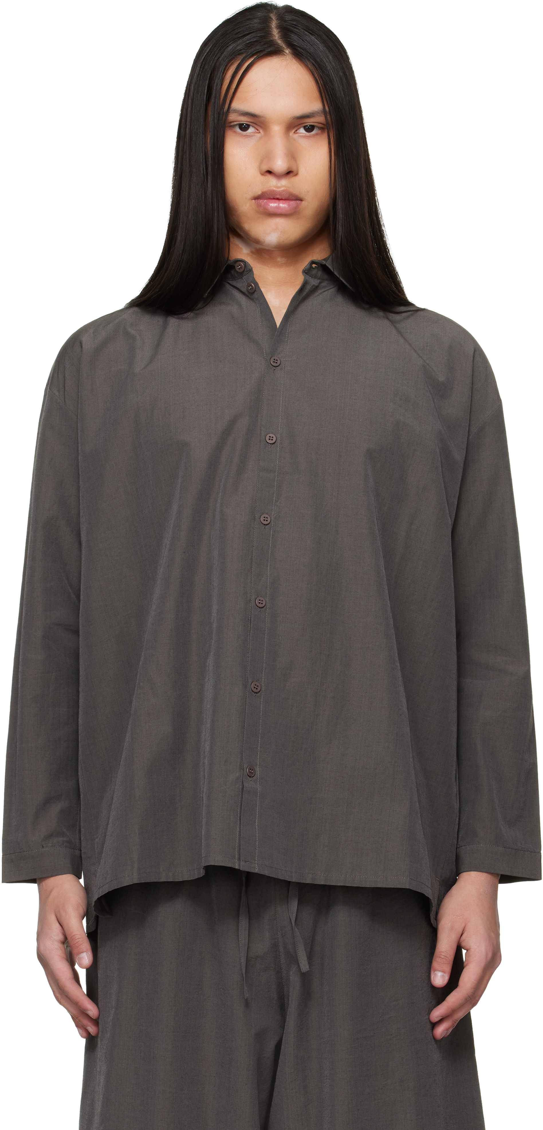 トップス toogood THE DRAUGHTSMAN SHIRT LONG SOFT Gray 'The Draughtsman' Shirt by Toogood on Sale