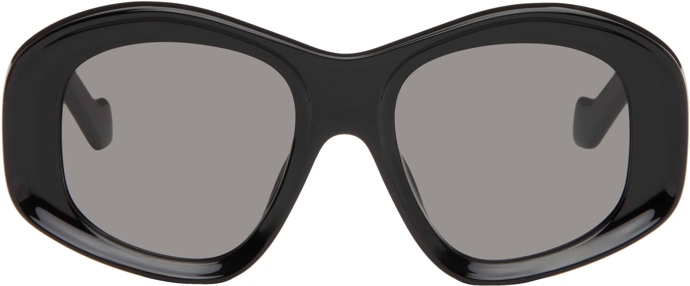 LOEWE Black Beveled Pentagon Sunglasses