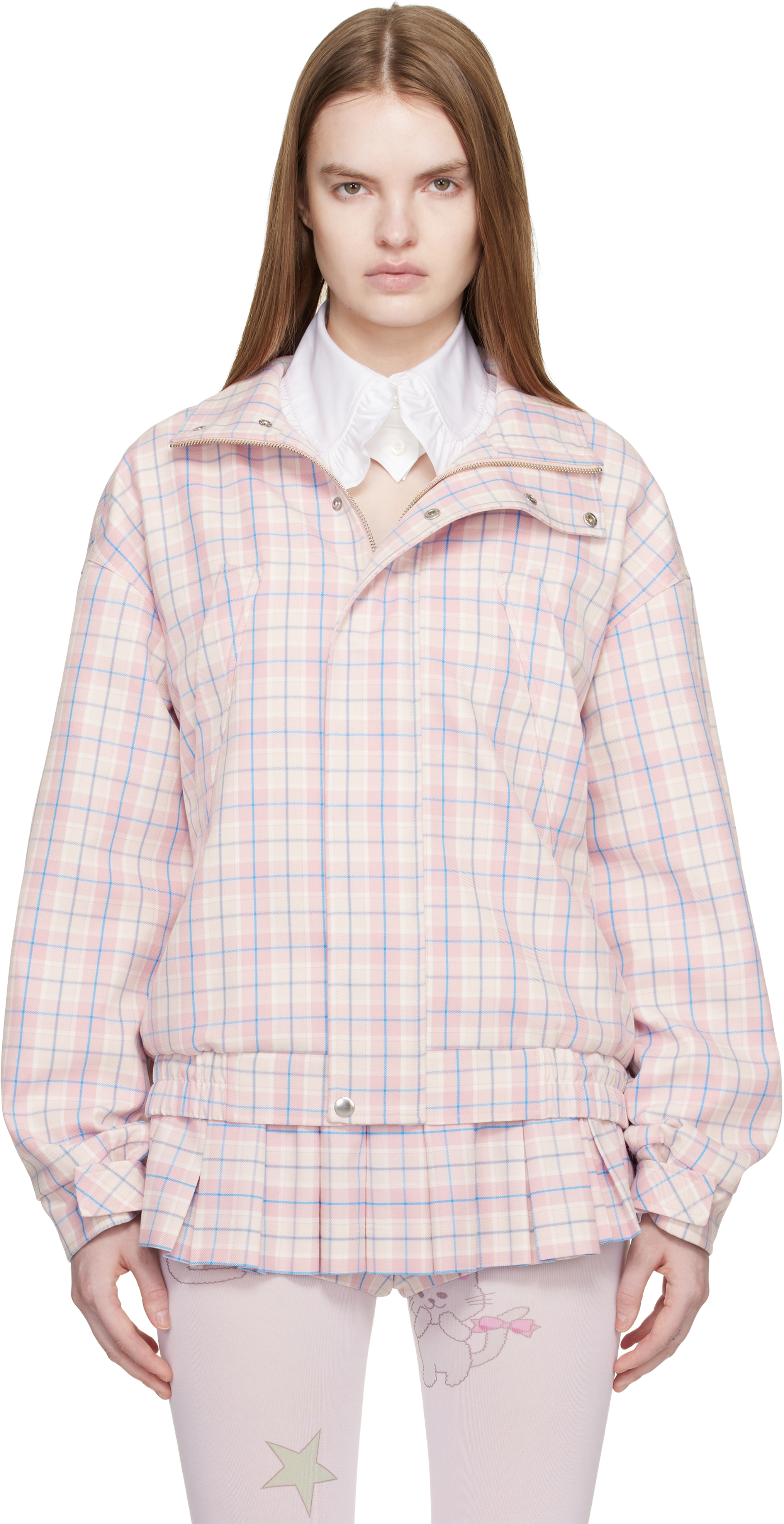 Sandy Liang Pink Papas Jacket