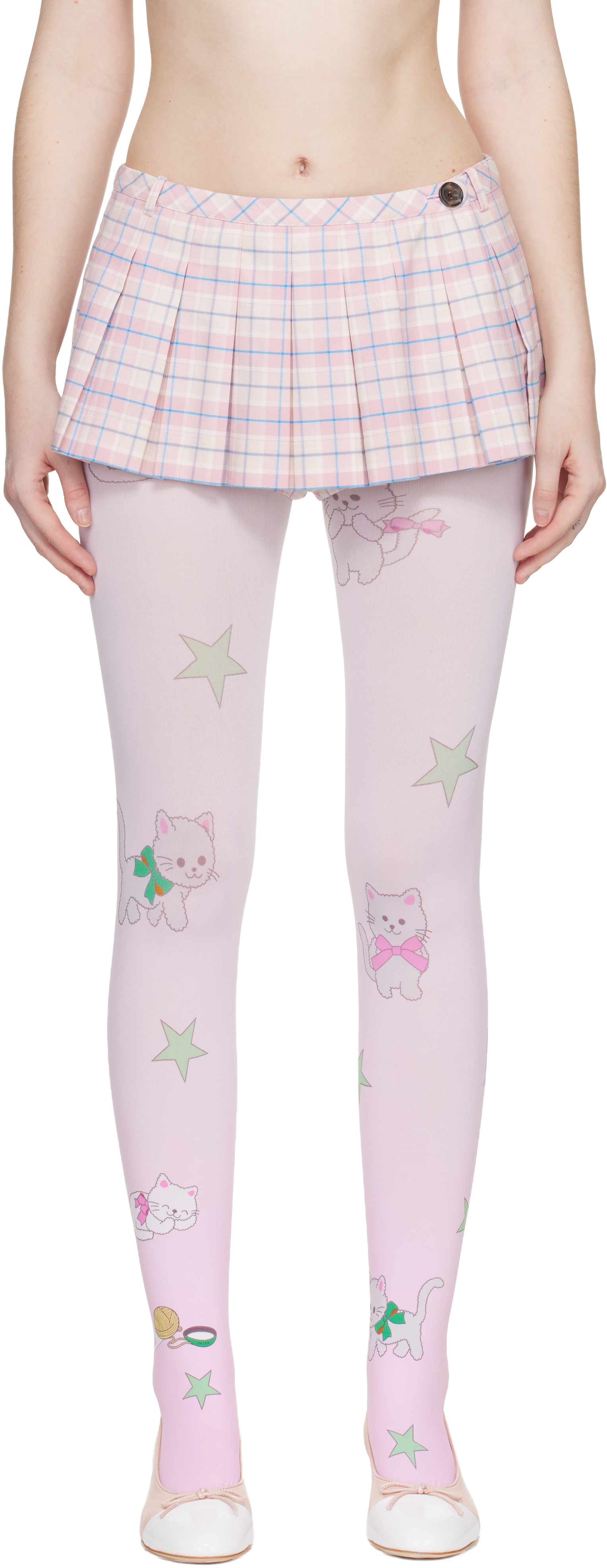 Sandy Liang Pink Franc Skort