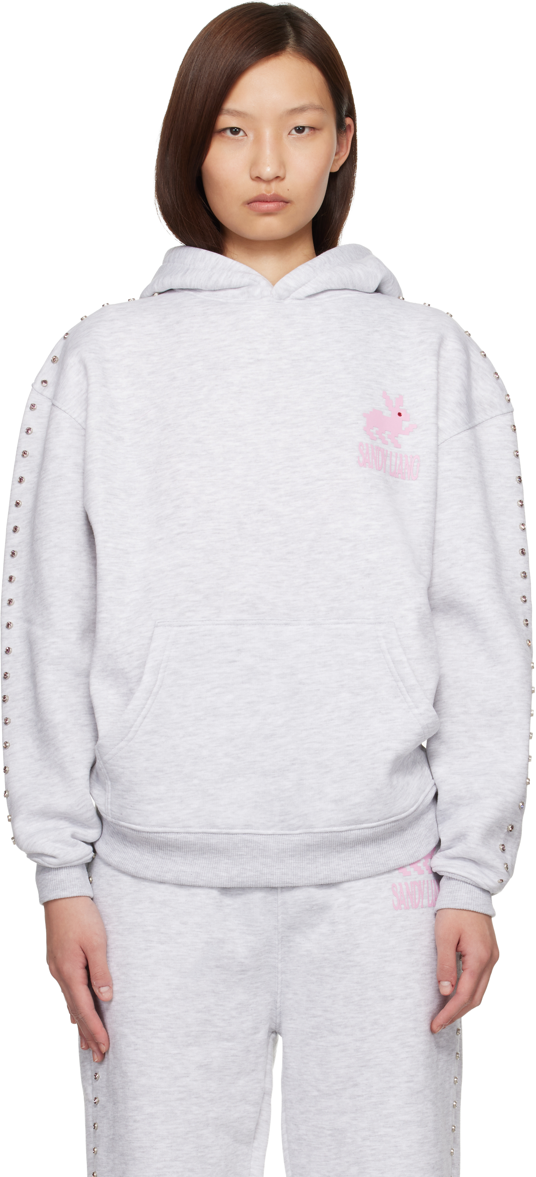 Sandy Liang: グレー Mung Bean フーディ | SSENSE 日本