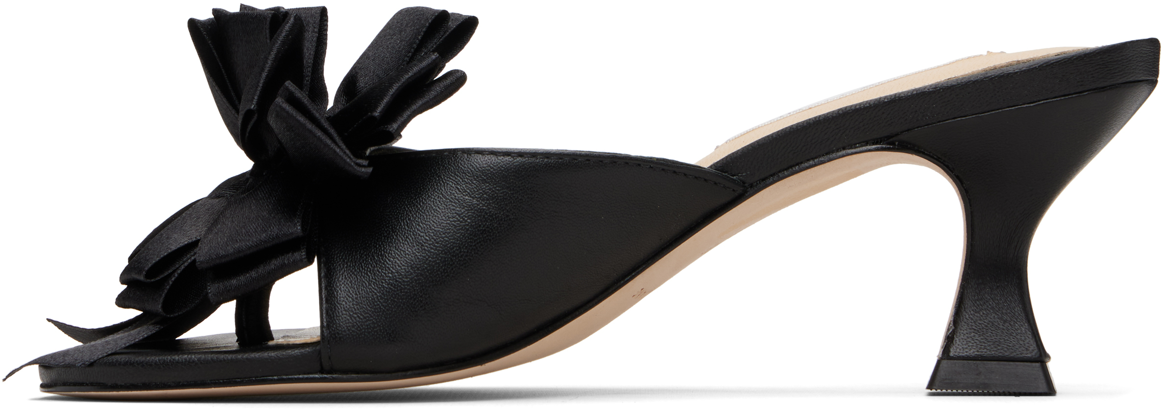 Sandy Liang Celebration Slide Sandal In Black