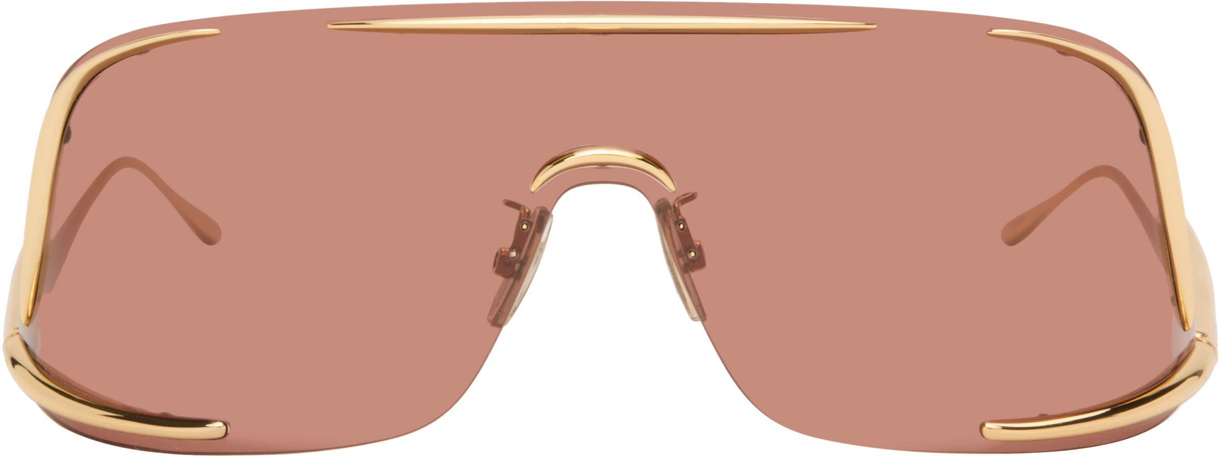 LOEWE Gold Shield Mask Sunglasses