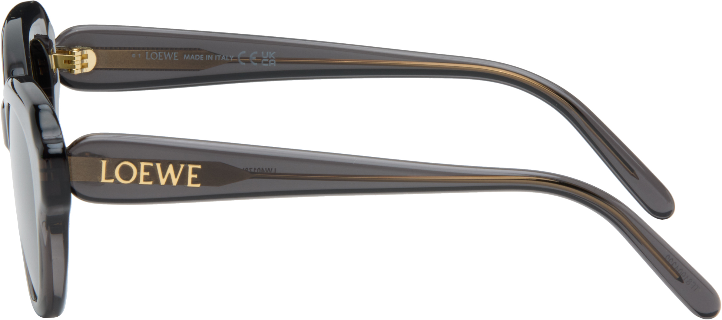 Loewe Gray Swan Slim Sunglasses In Gray