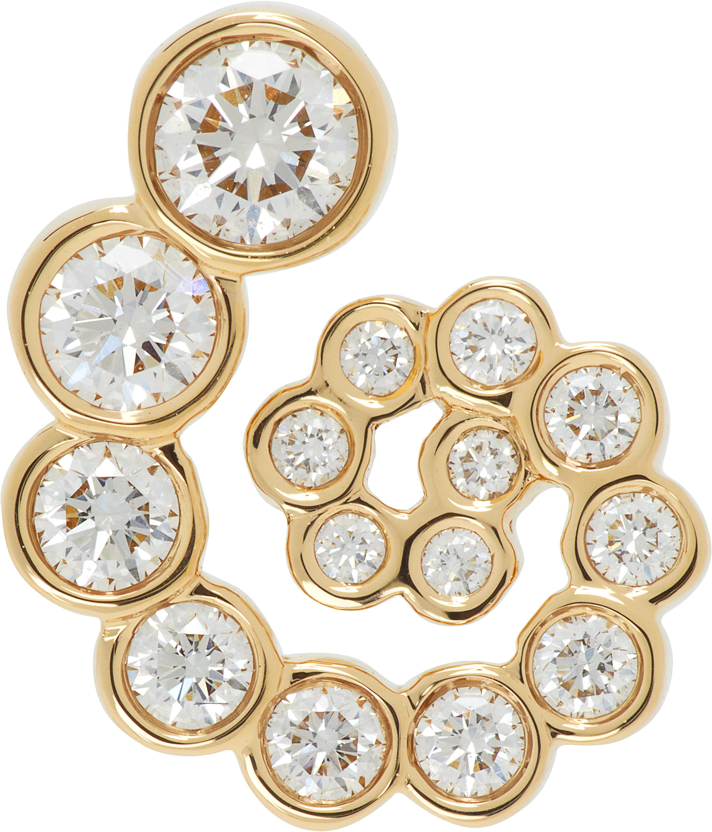 Sophie Bille Brahe Petit Rêve Escargot Single Earring In Brown