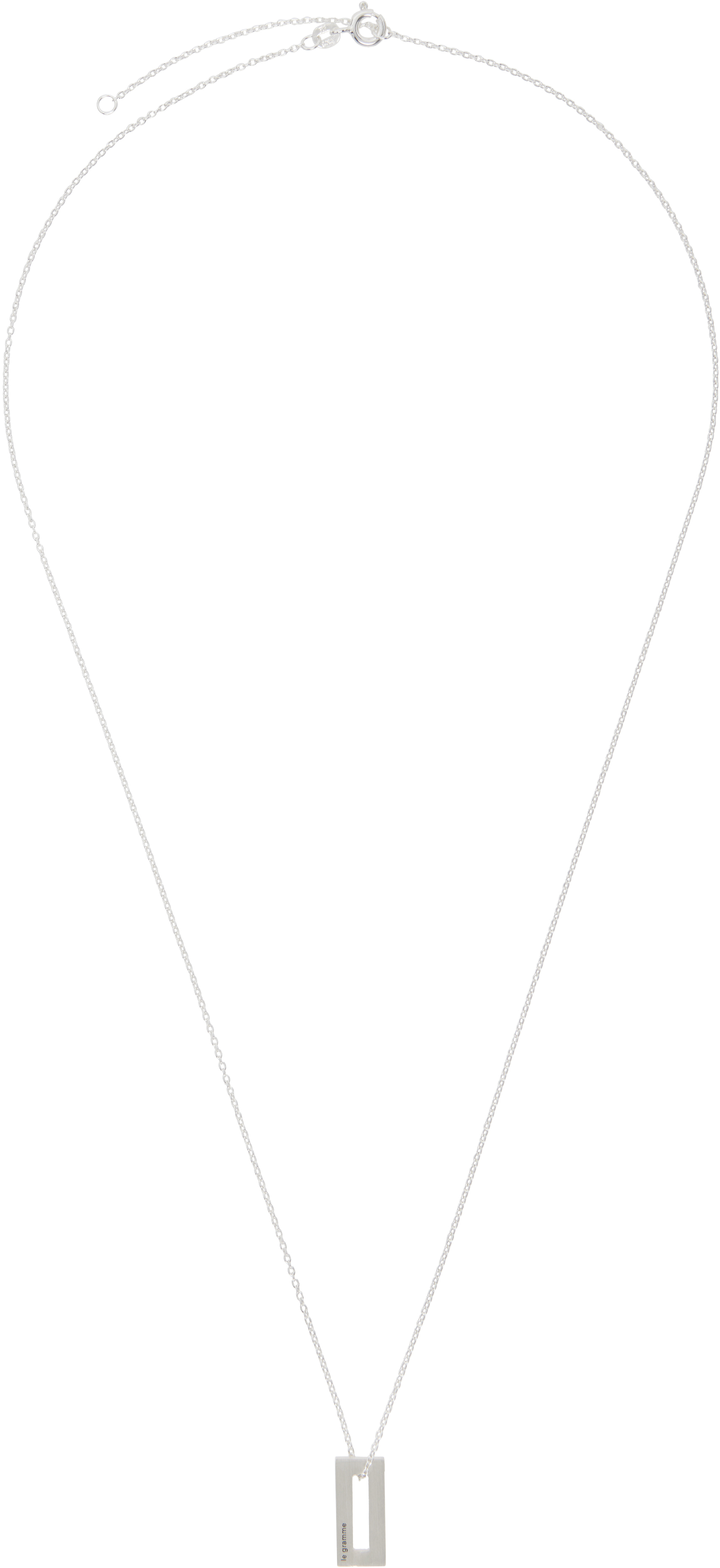 Le Gramme Rectangle 'le 1.5g' Necklace