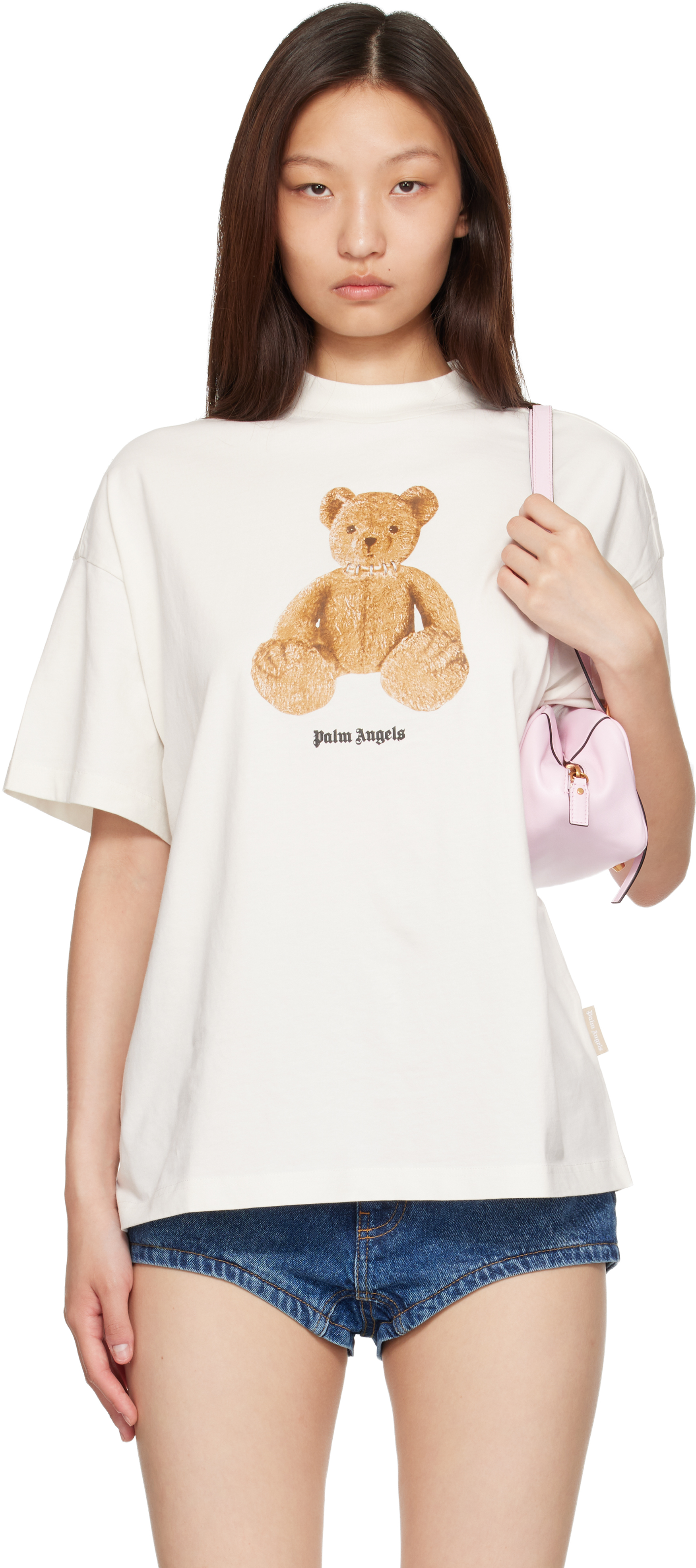 Palm Angels Off-White Bear Loose T-shirt