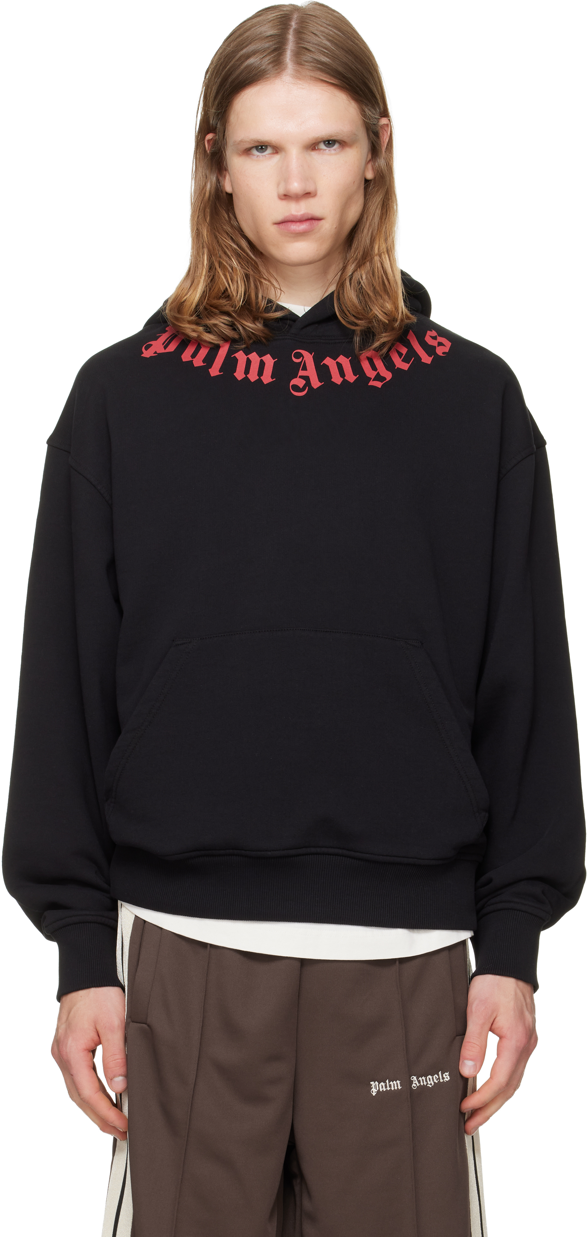 Palm Angelsのブラック Neck Logo フーディがセール中