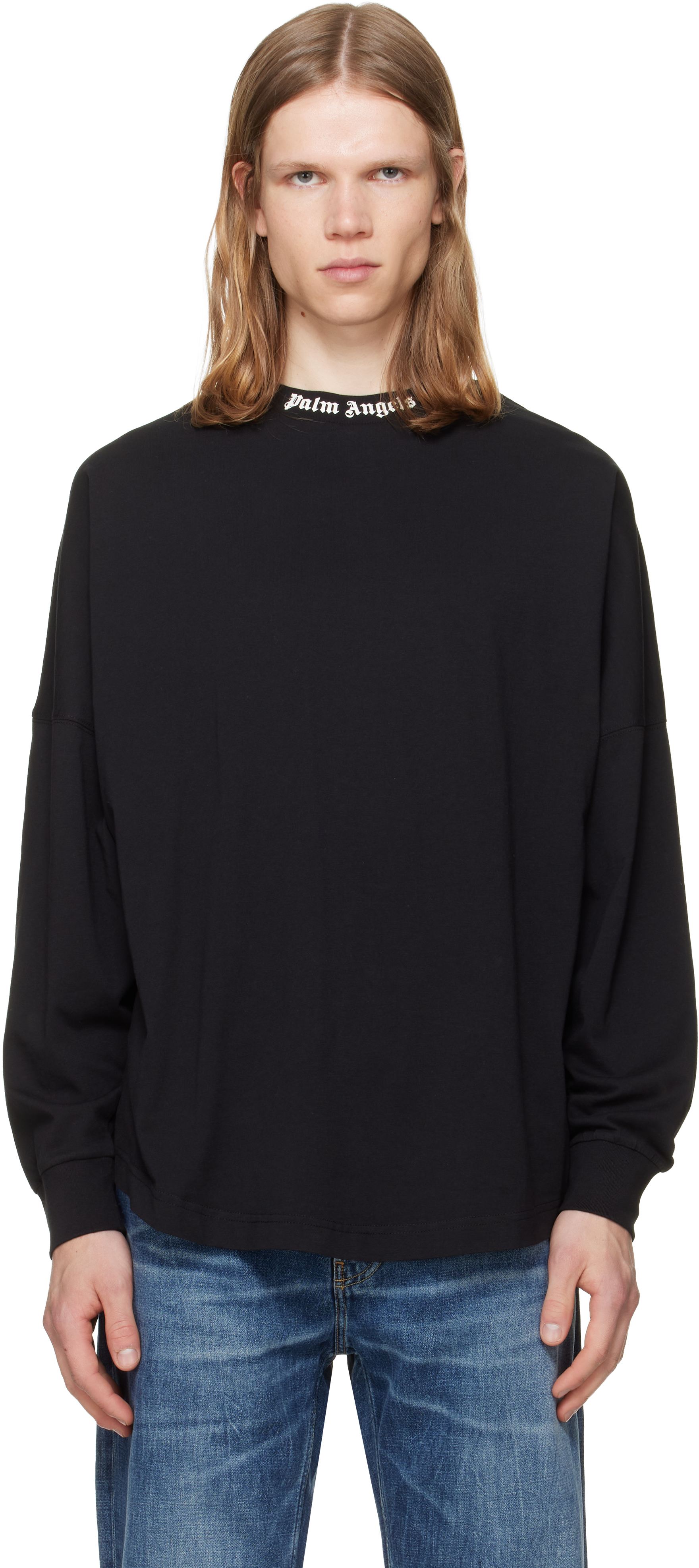 Palm Angelsのブラック Classic Logo Long-Sleeved Over Tシャツがセール中