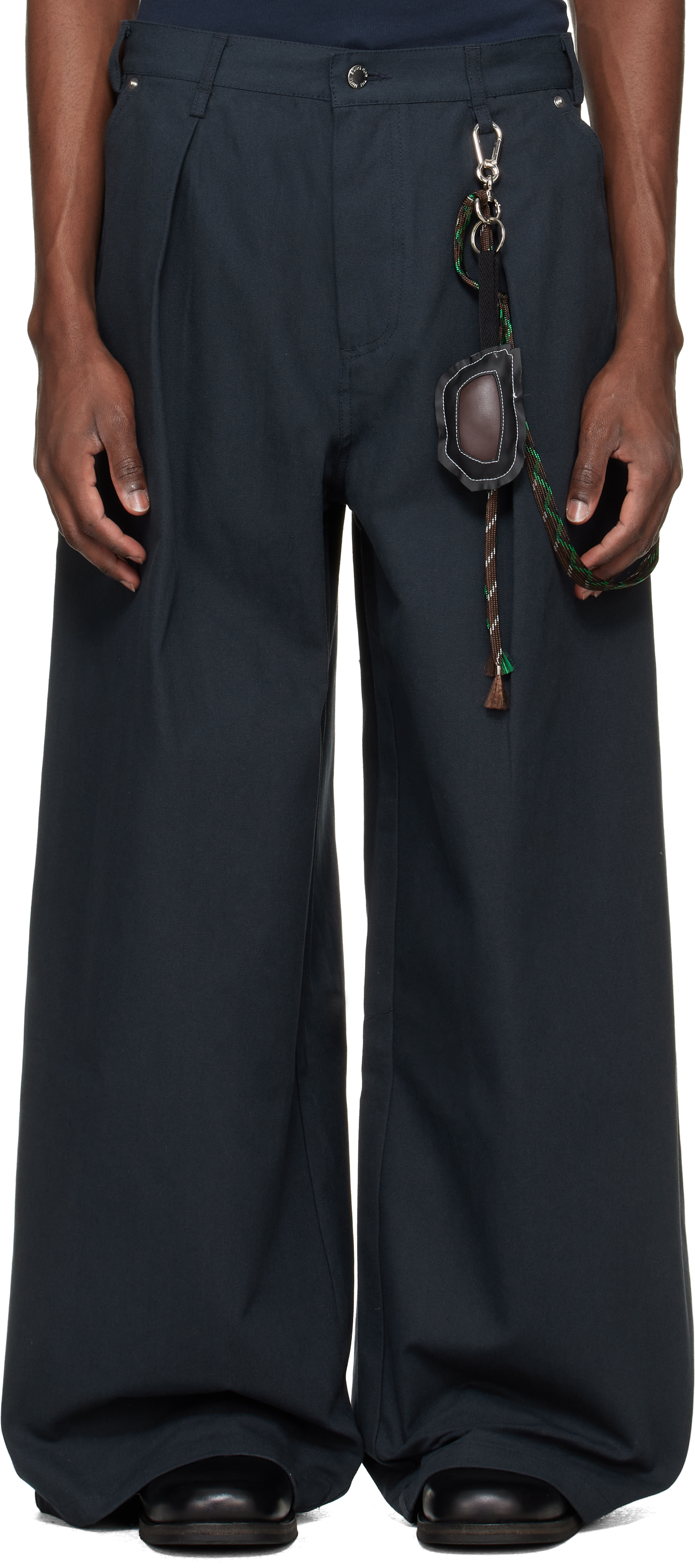 Song for the Mute Black Super Baggy Trousers