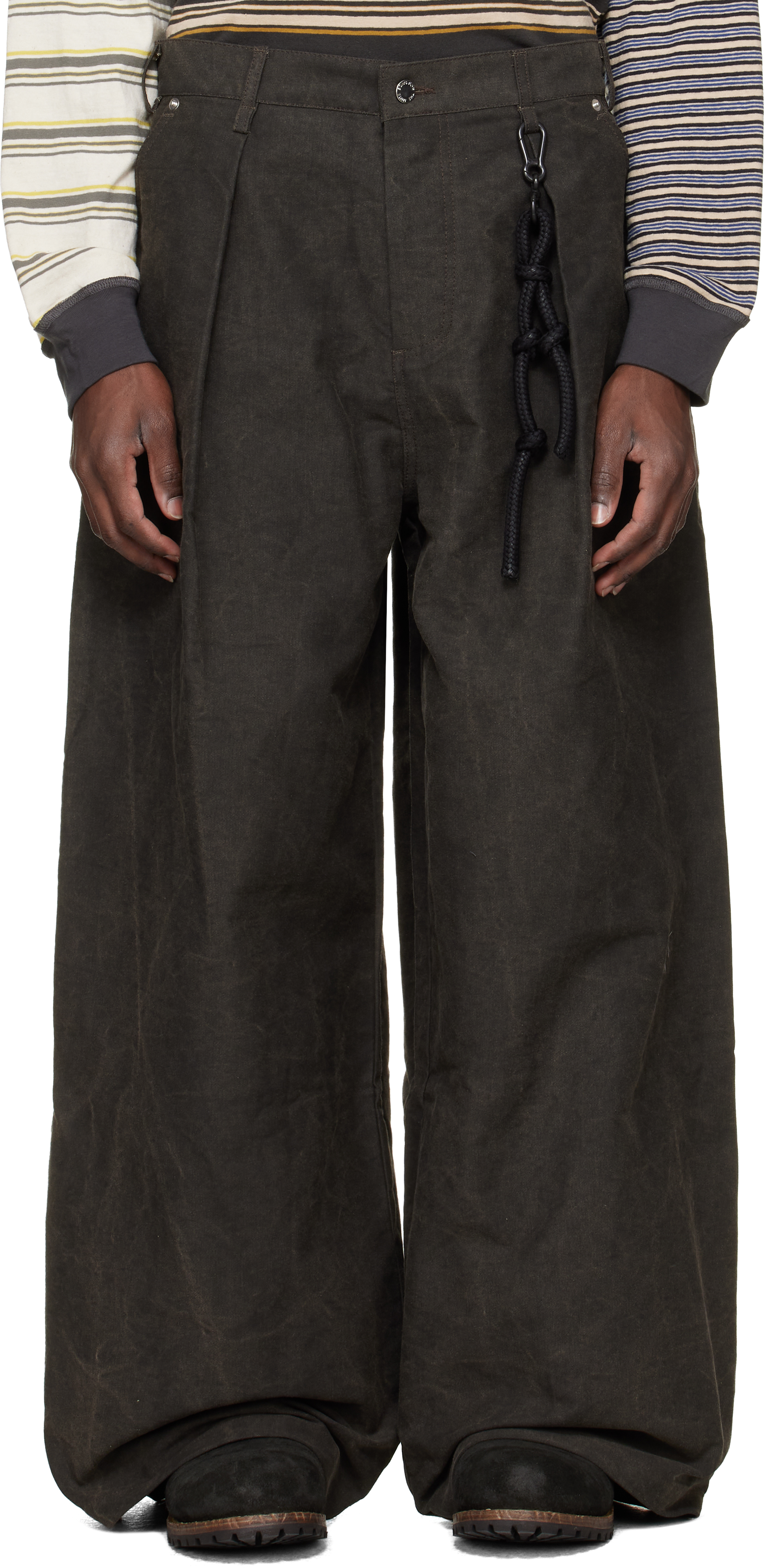 Song for the Mute Black Super Baggy Trousers