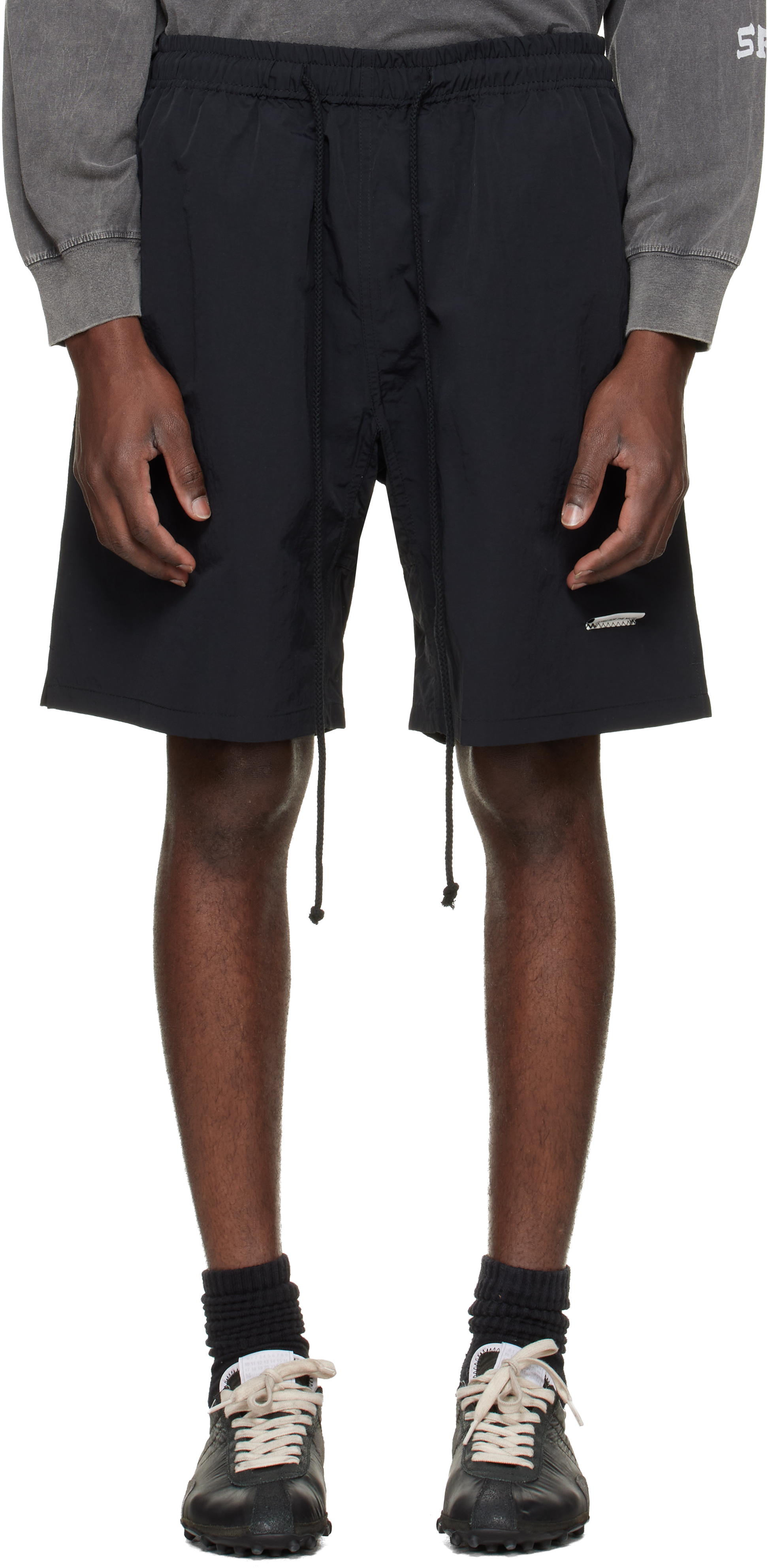 Song for the Mute Black 'SFTM/Academy' Gym Shorts