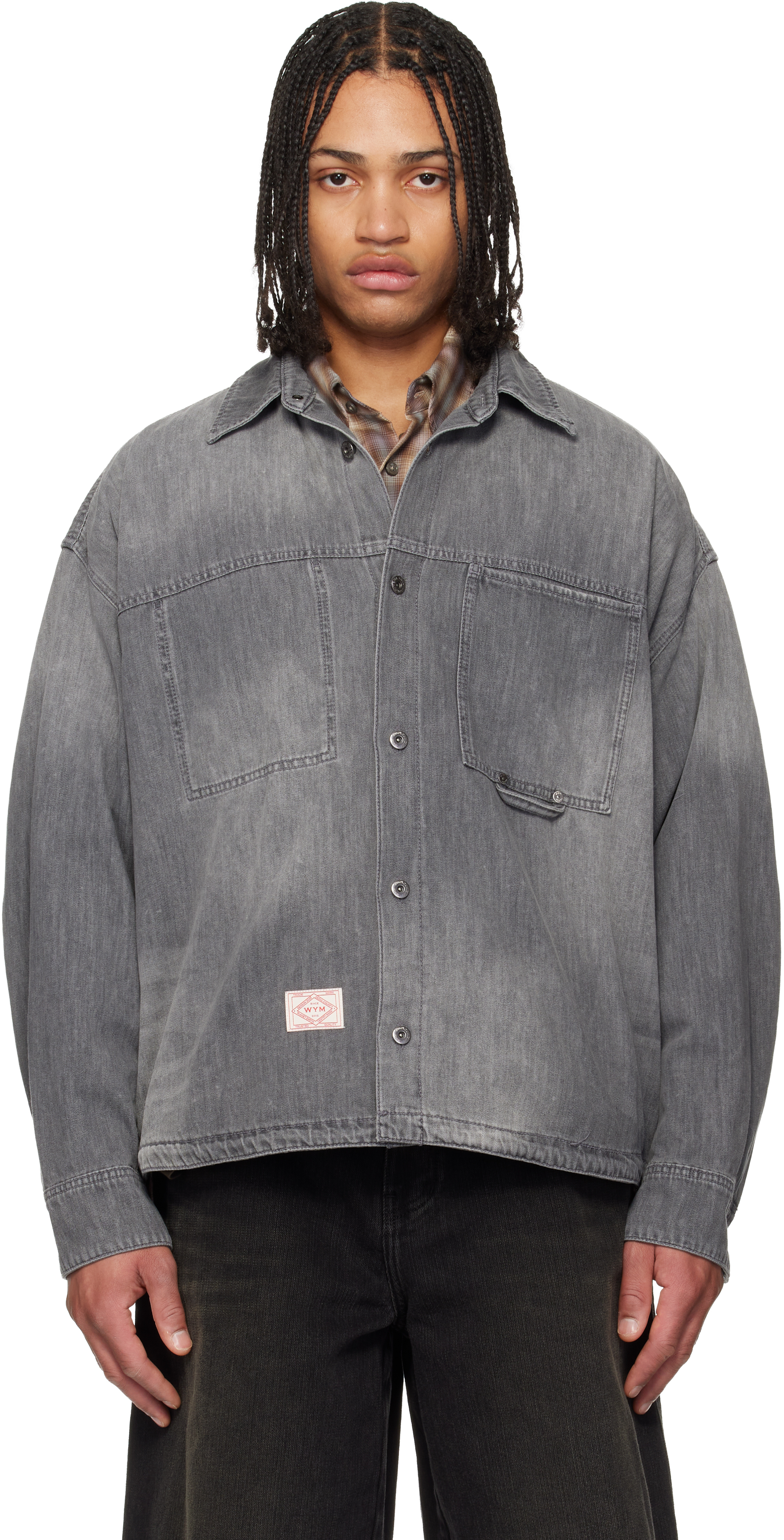 完売品 Wooyoungmi Long Sleeve Patch Polo WOOYOUNGMI Long Sleeve Patch Polo in Black for Men | Lyst