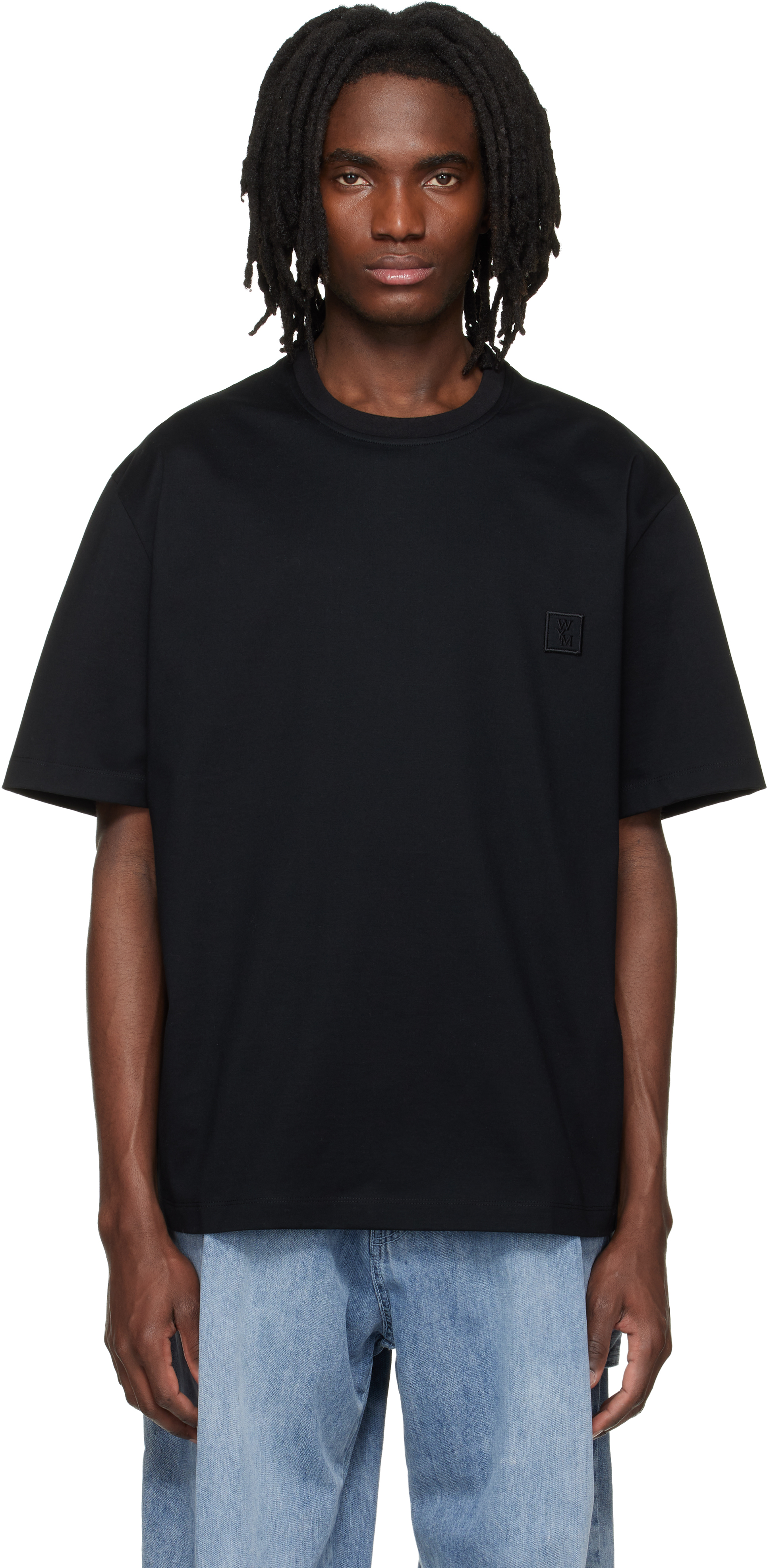 WOOYOUNGMIのブラック Flower Back Logo Tシャツがセール中