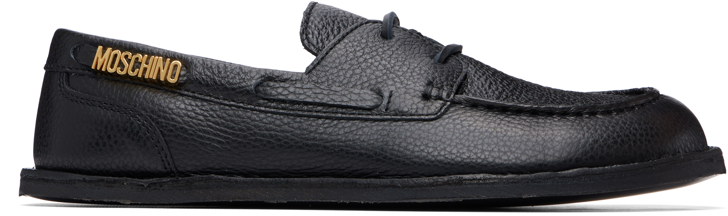 moschino-black-leather-boat-