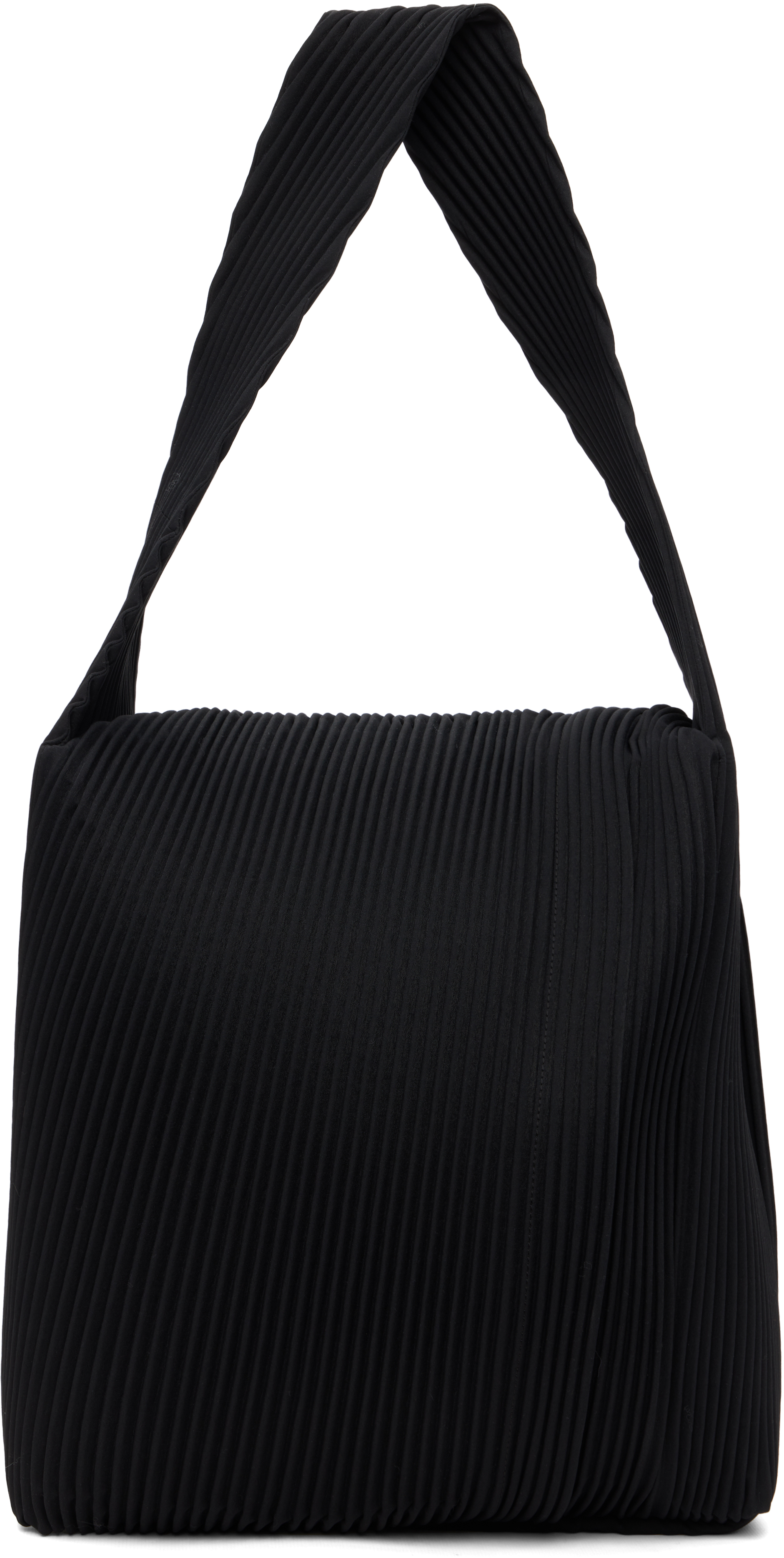 HOMME PLISSÉ ISSEY MIYAKE PLEATS BAG Homme Plissé Issey Miyake Overlap Shoulder Bag | Black | FARFETCH